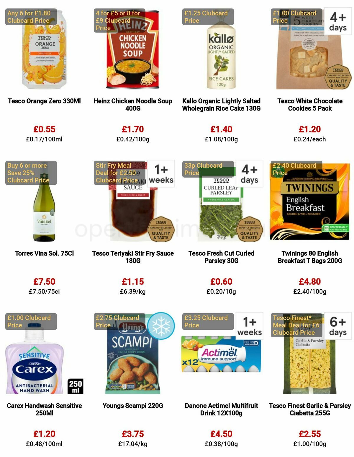 TESCO Offers from 4 May