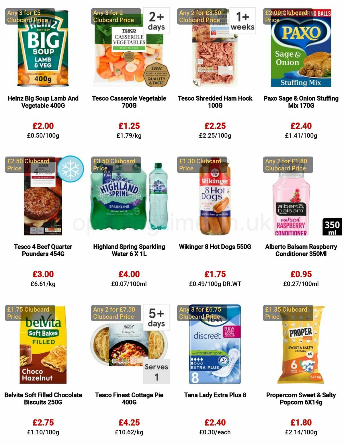 TESCO Offers from 4 May