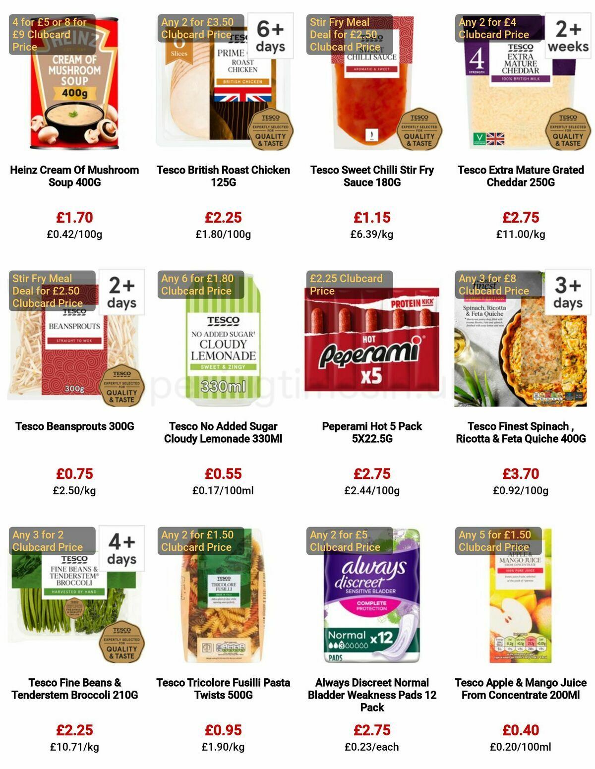 TESCO Offers from 4 May