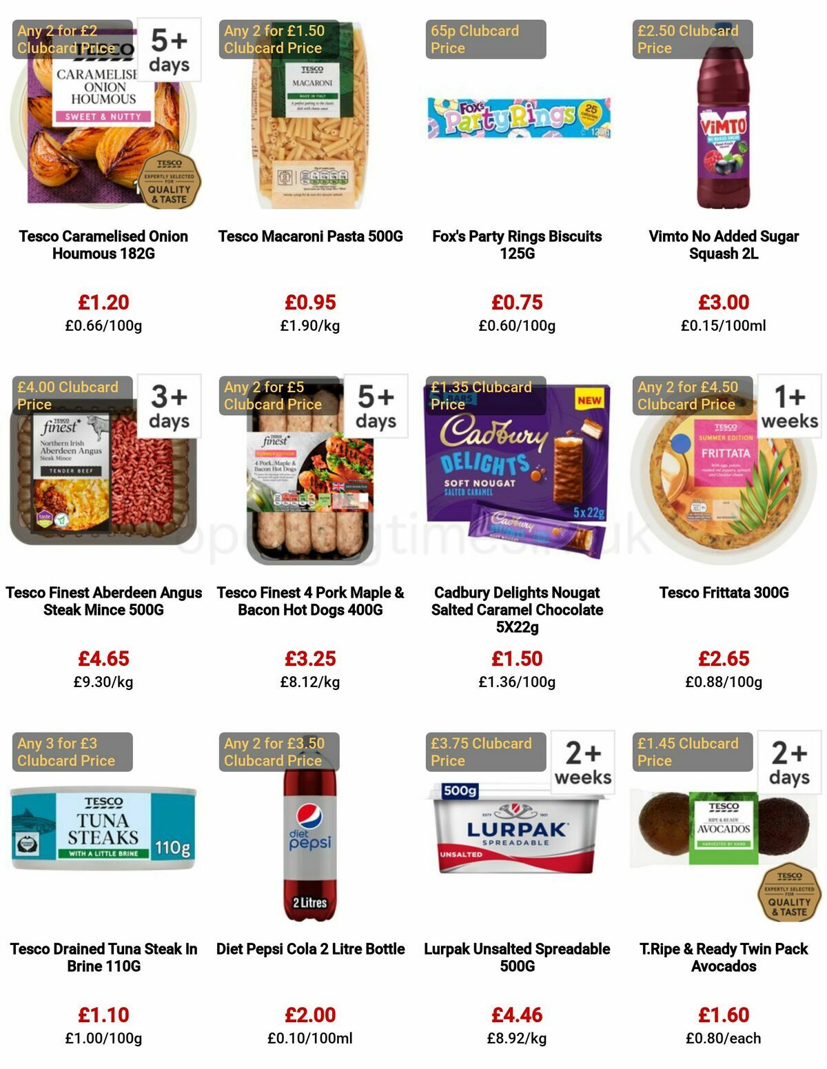 TESCO Offers from 4 May