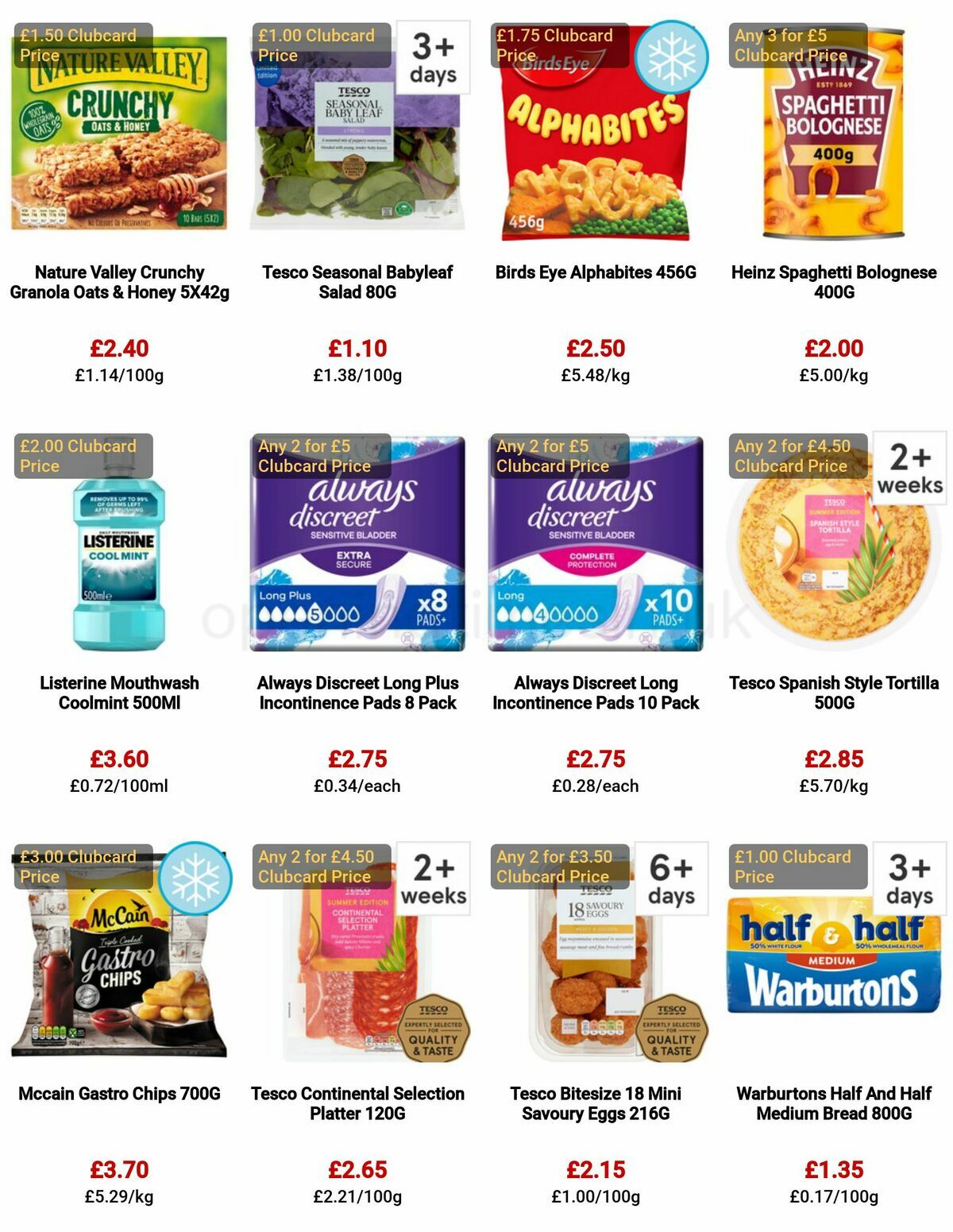 TESCO Offers from 4 May