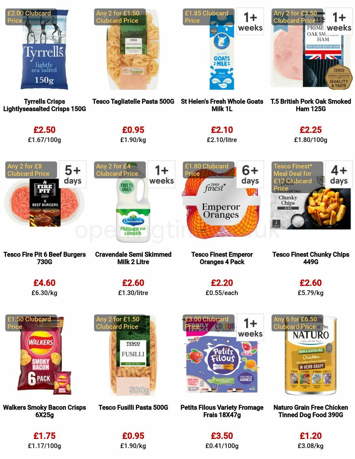 TESCO Offers from 4 May