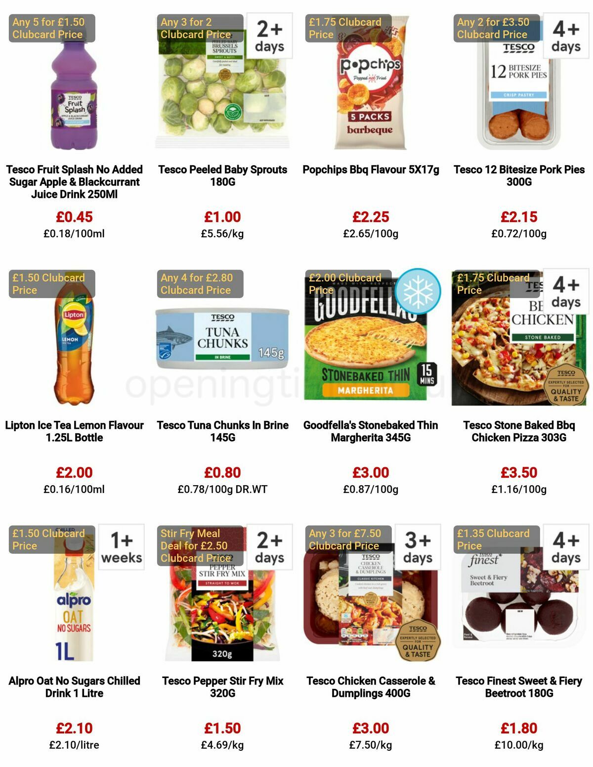 TESCO Offers from 4 May