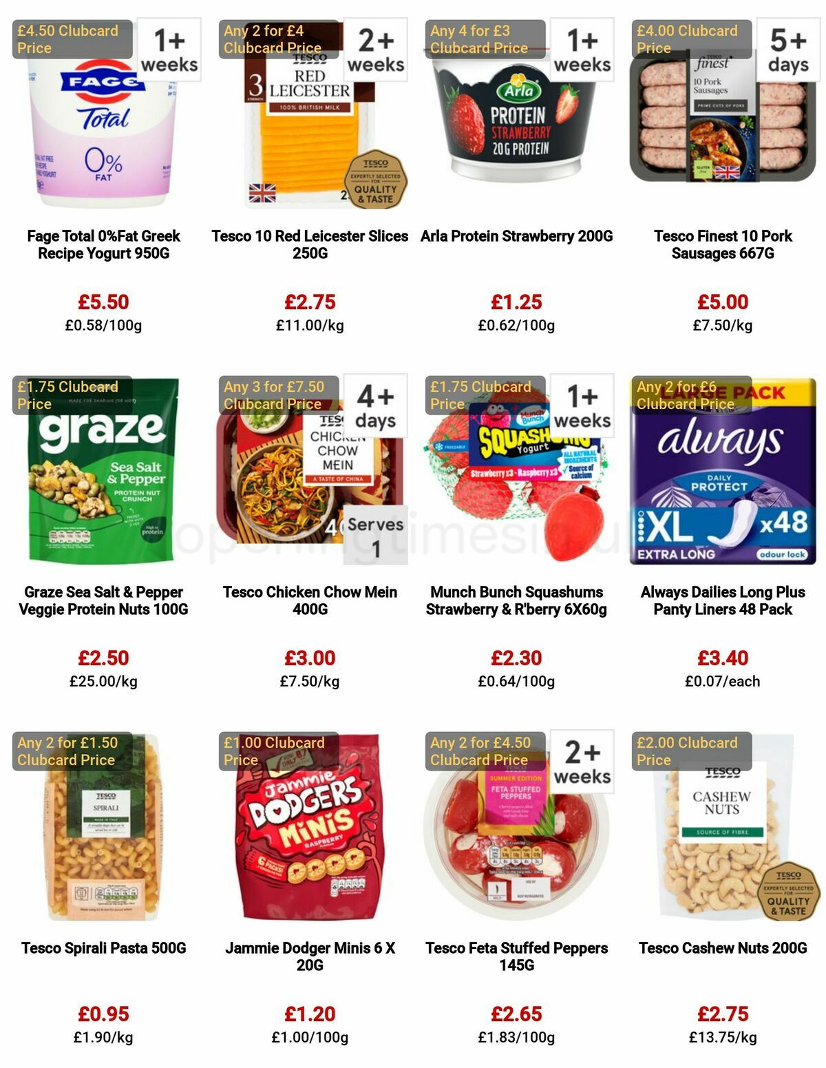 TESCO Offers from 4 May