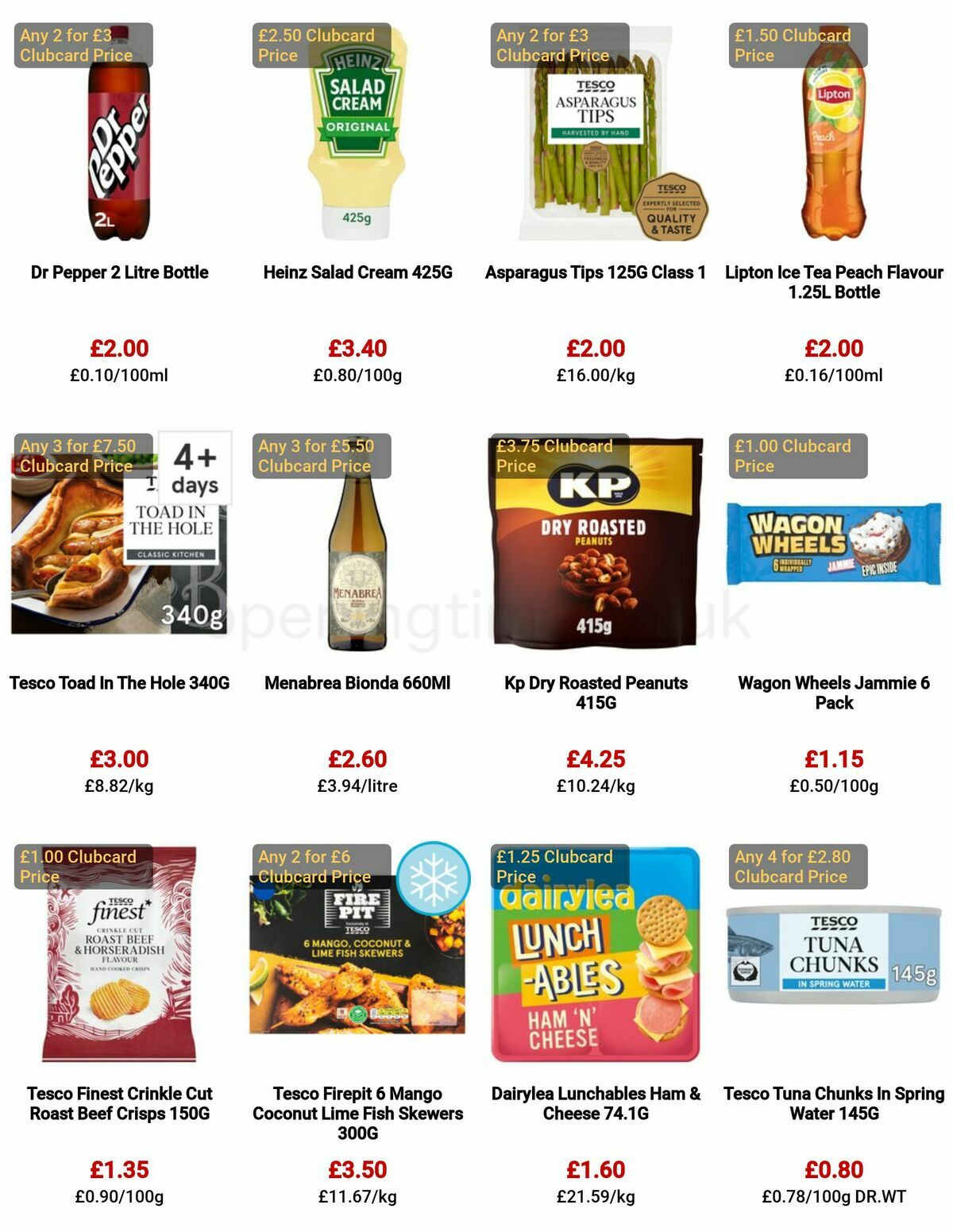 TESCO Offers from 4 May