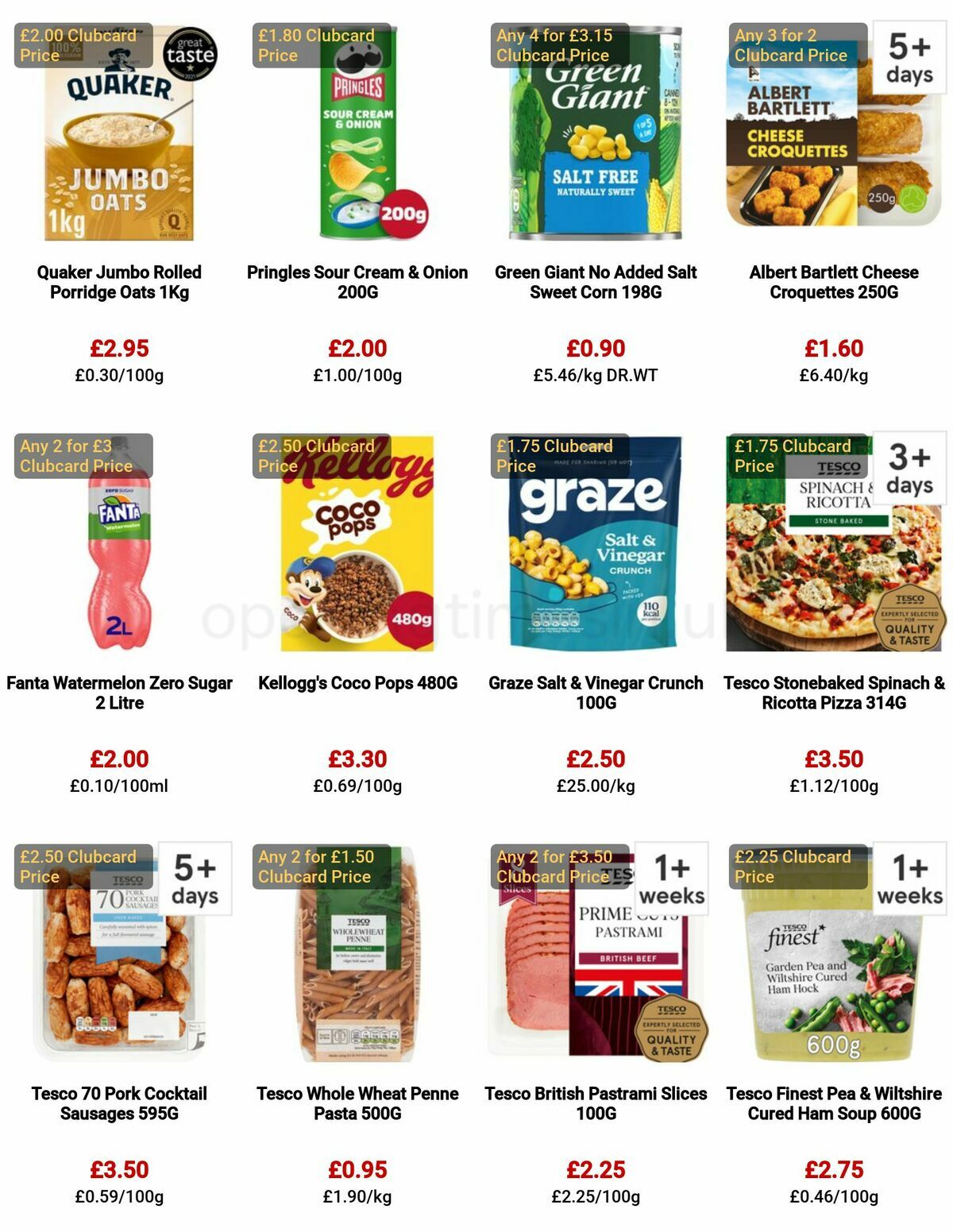 TESCO Offers from 4 May