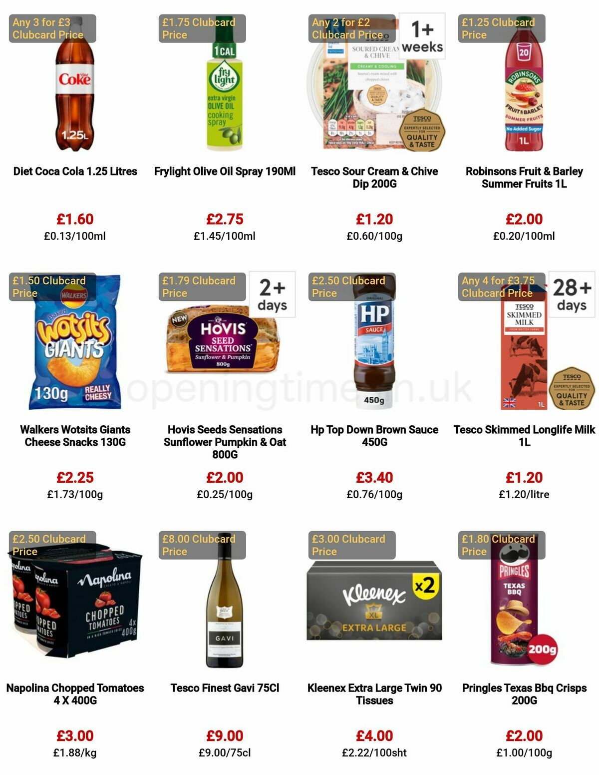 TESCO Offers from 4 May