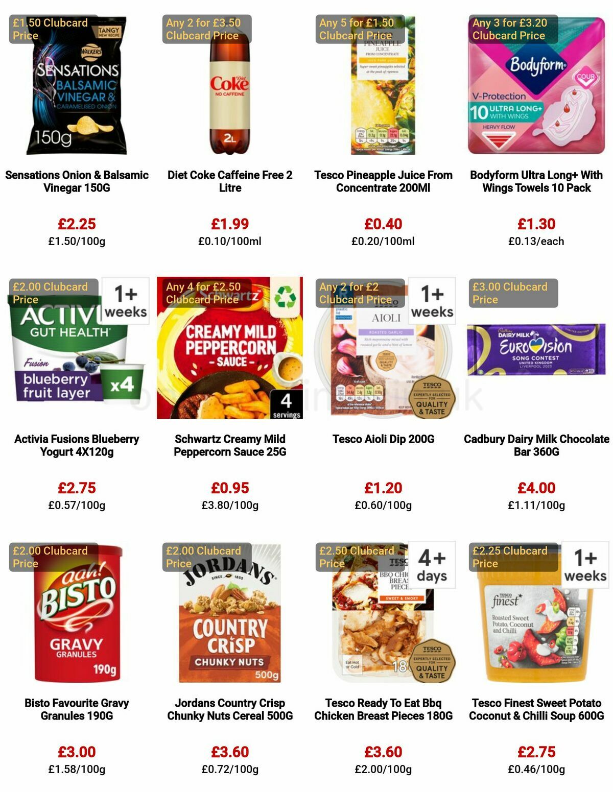 TESCO Offers from 4 May