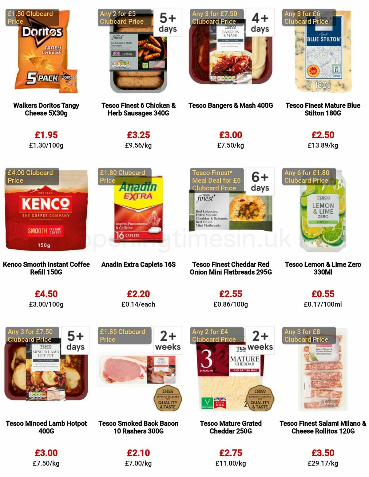 TESCO Offers from 4 May