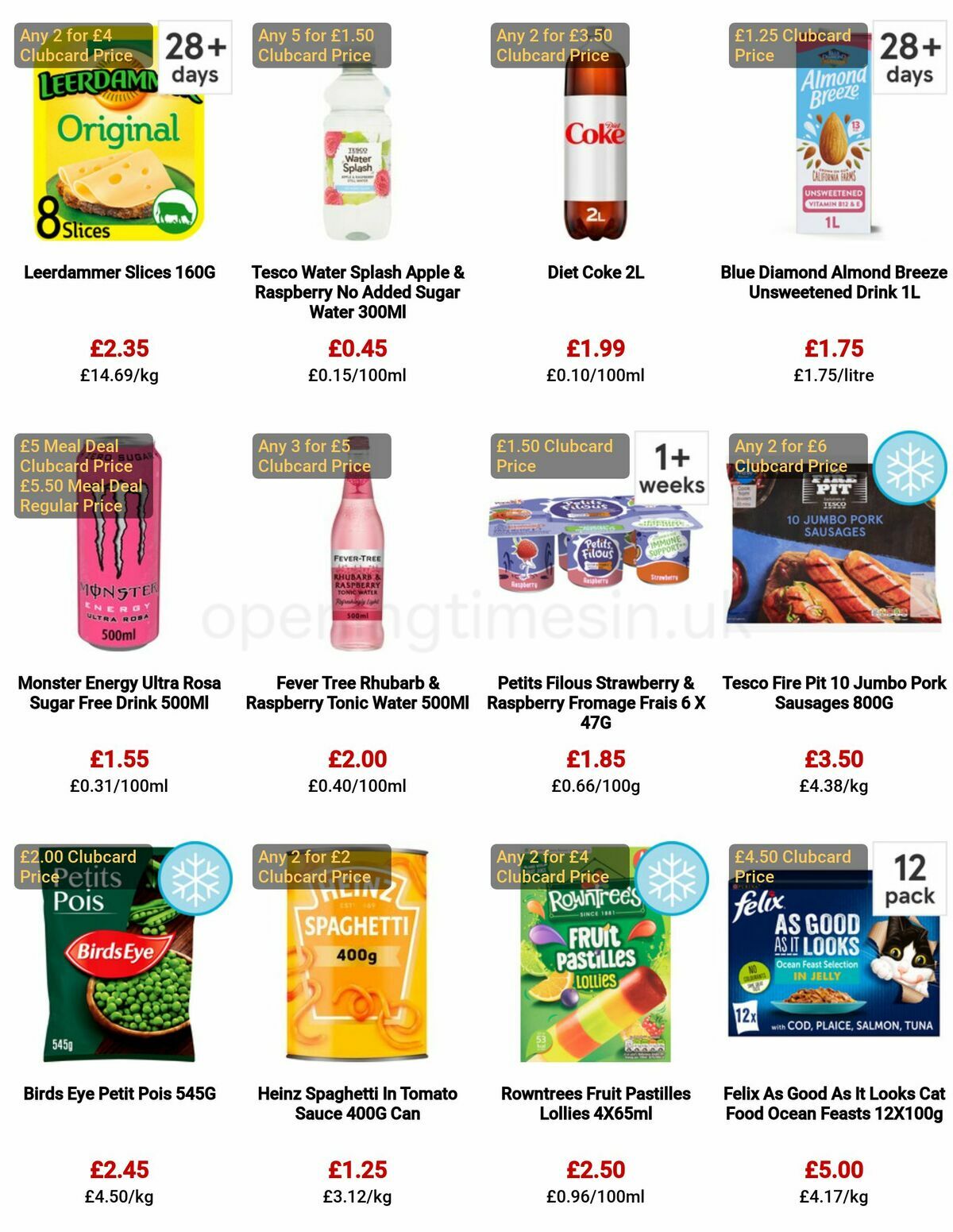 TESCO Offers from 4 May