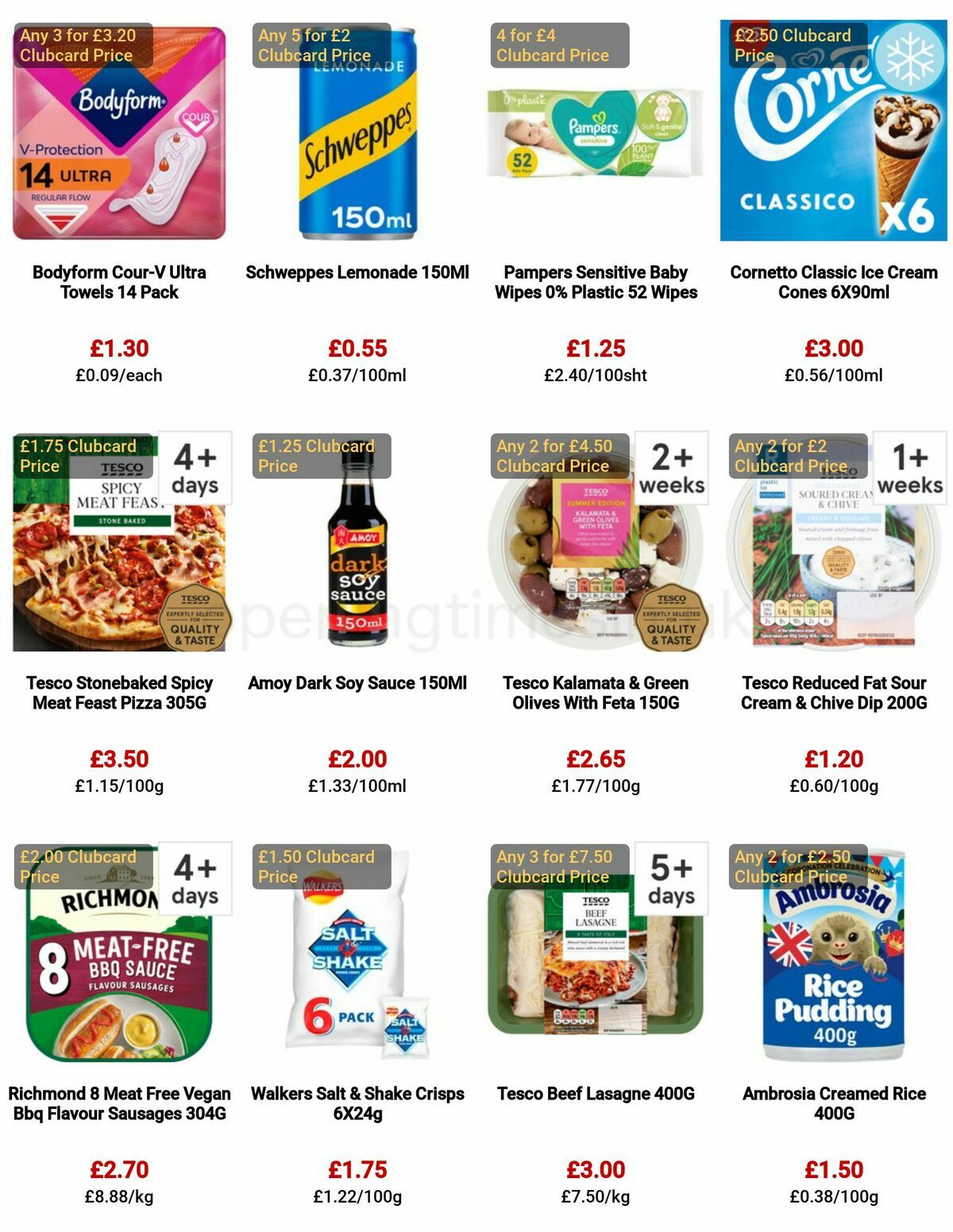 TESCO Offers from 4 May