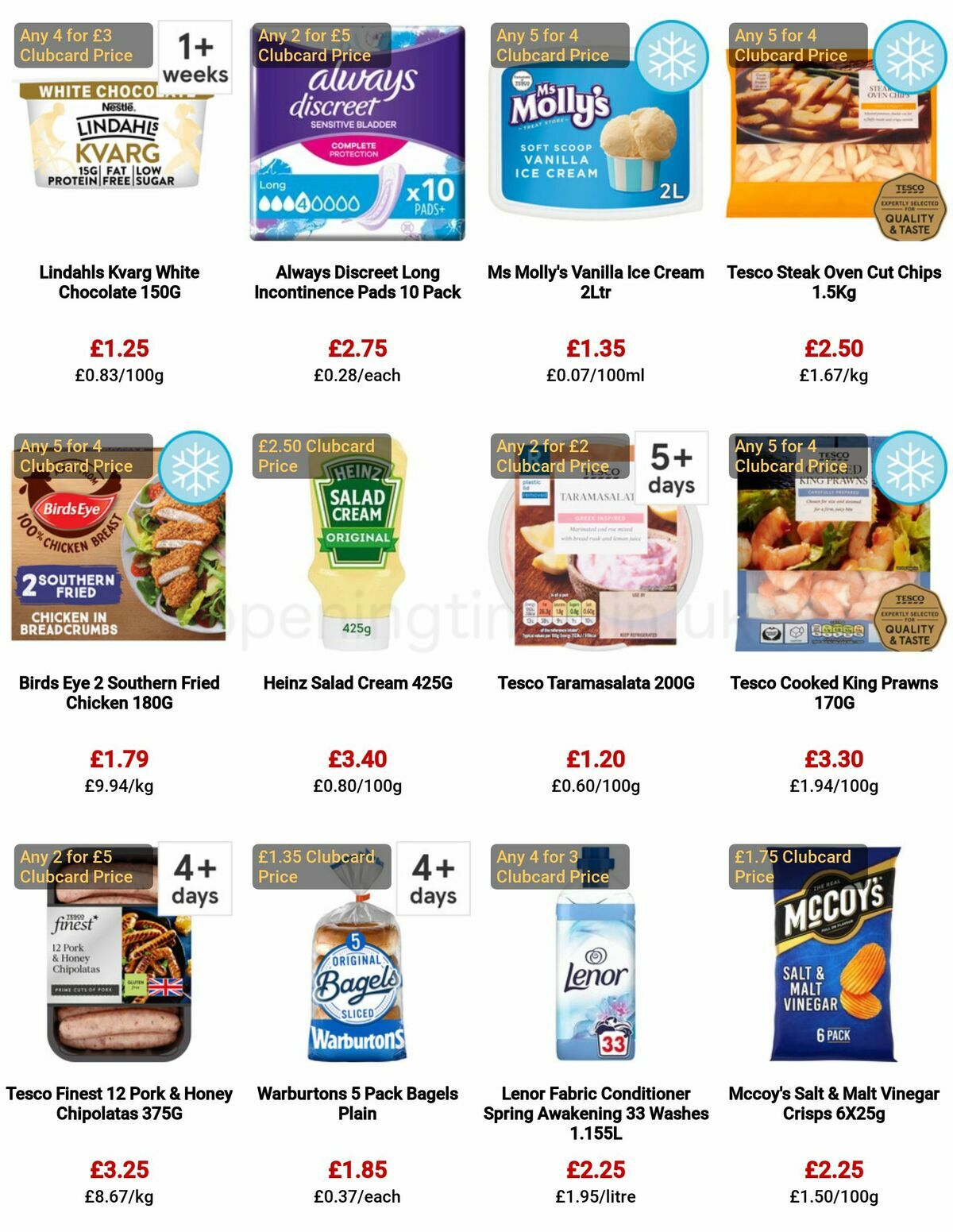 TESCO Offers from 25 May