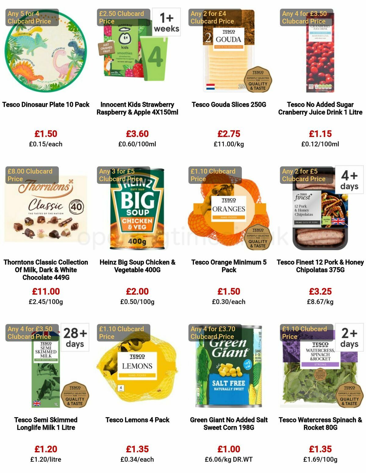 TESCO Offers from 8 June