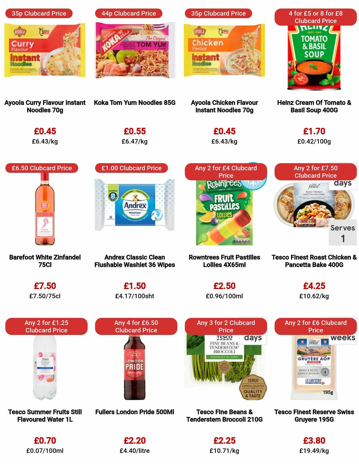 TESCO Offers from 13 July