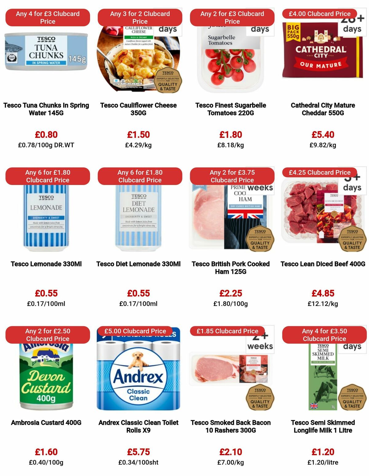 TESCO Offers from 13 July