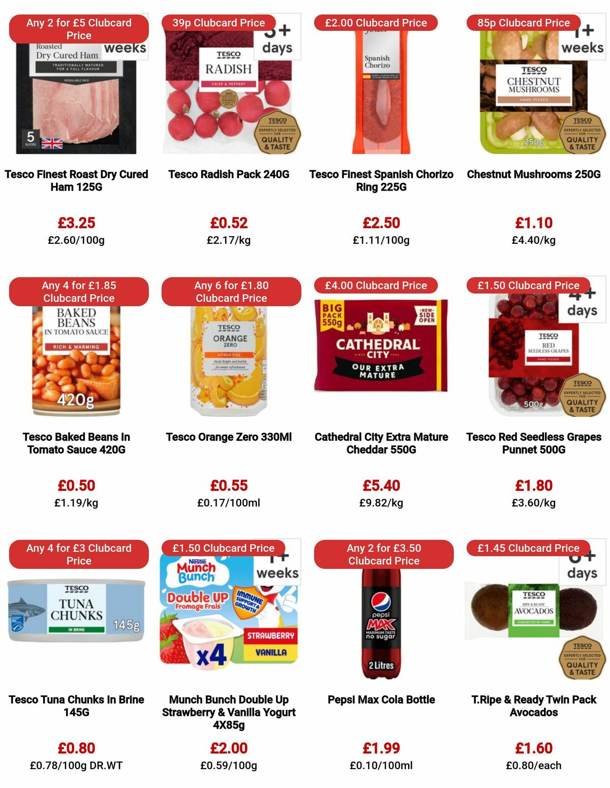 TESCO Offers from 13 July