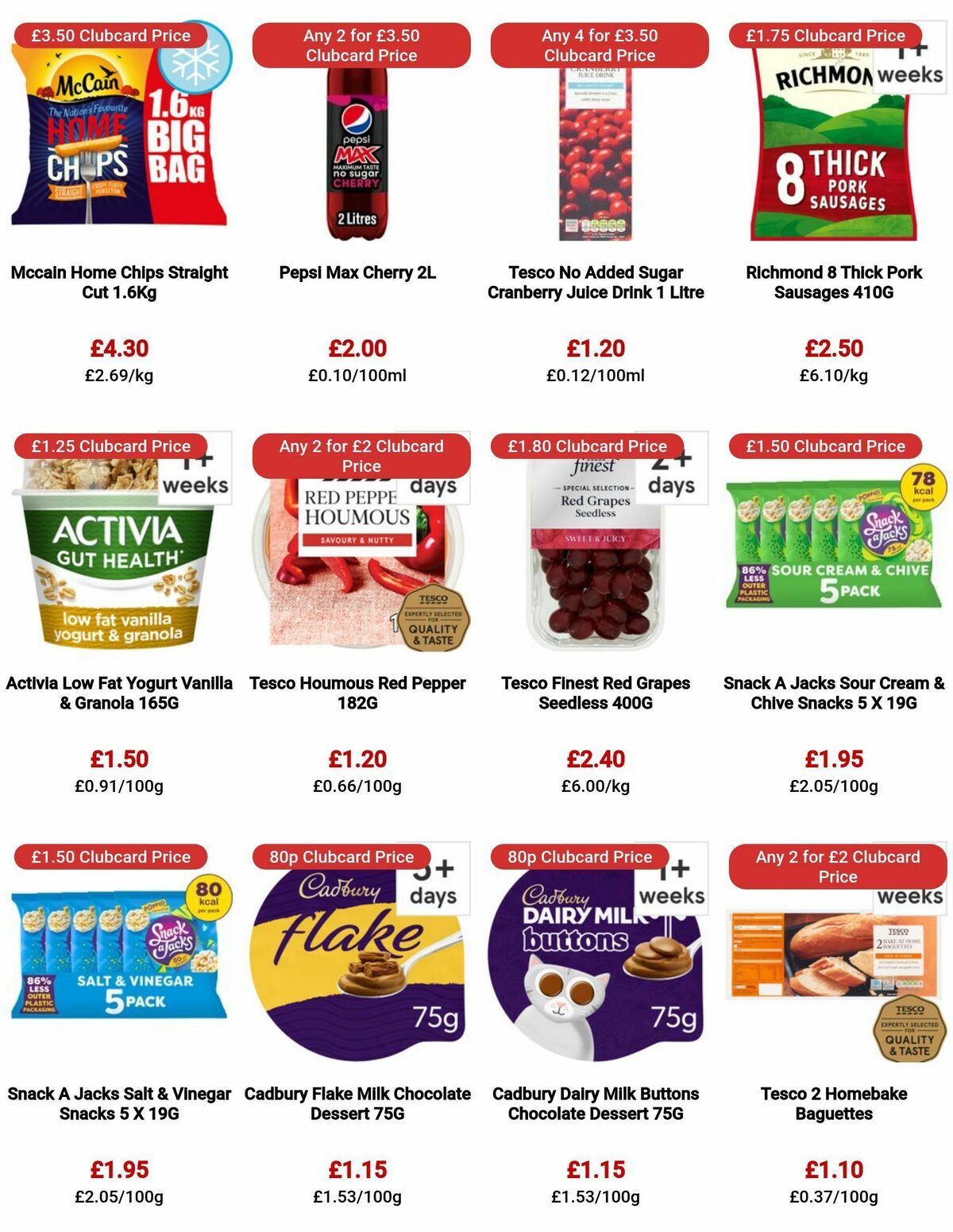 TESCO Offers from 3 August