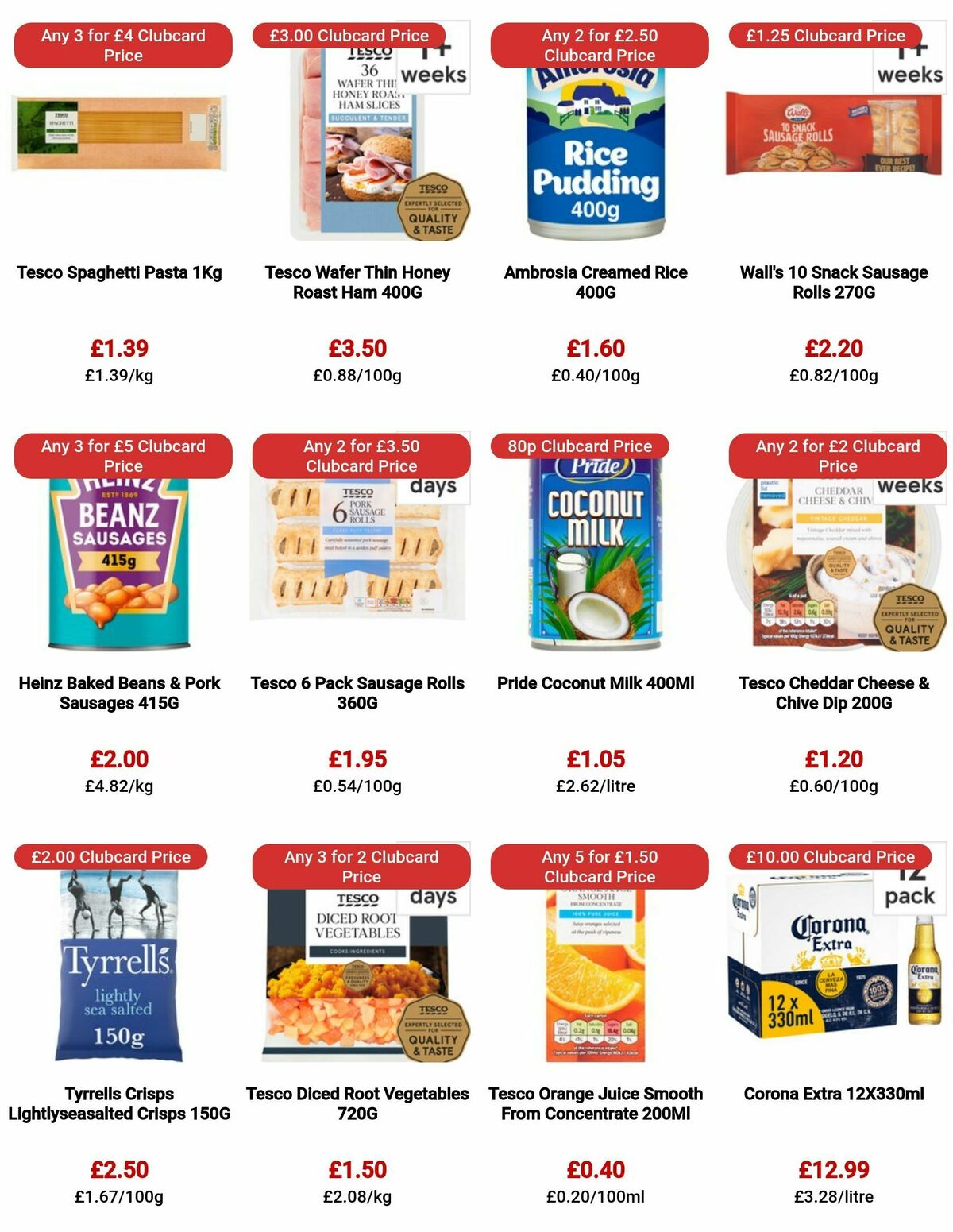 TESCO Offers from 3 August