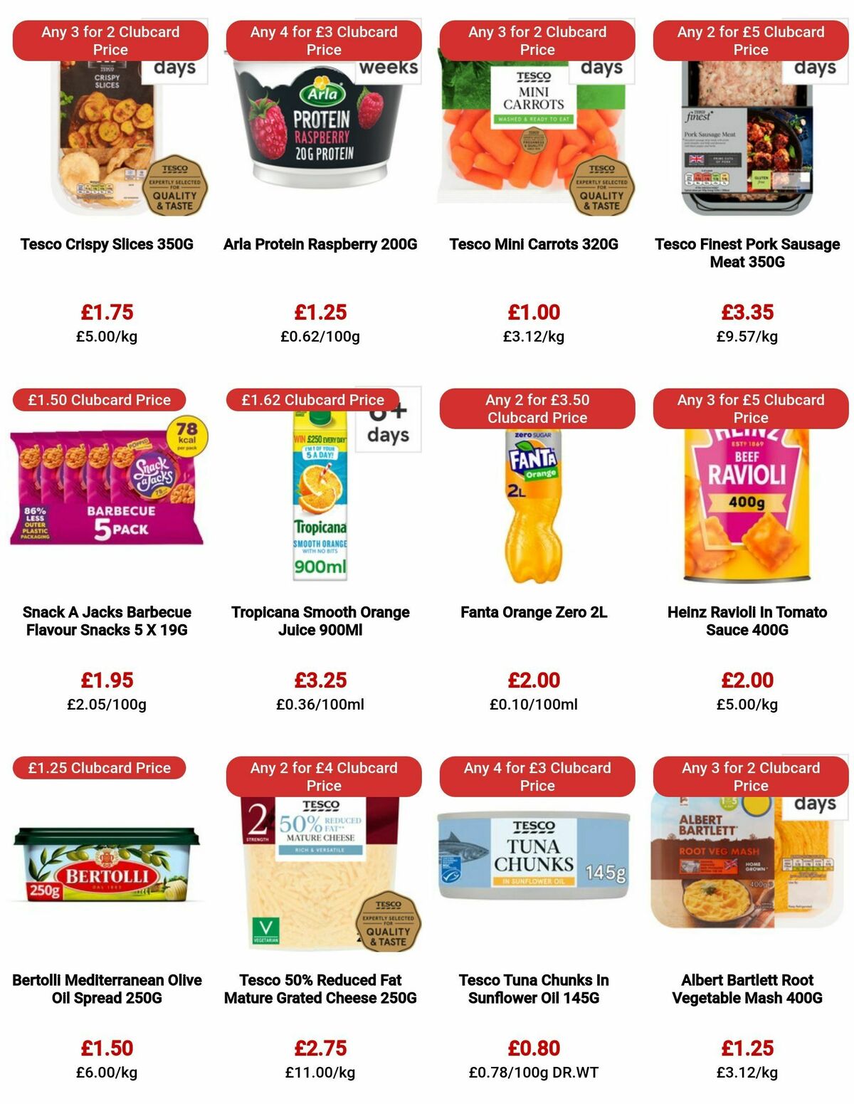 TESCO Offers from 3 August