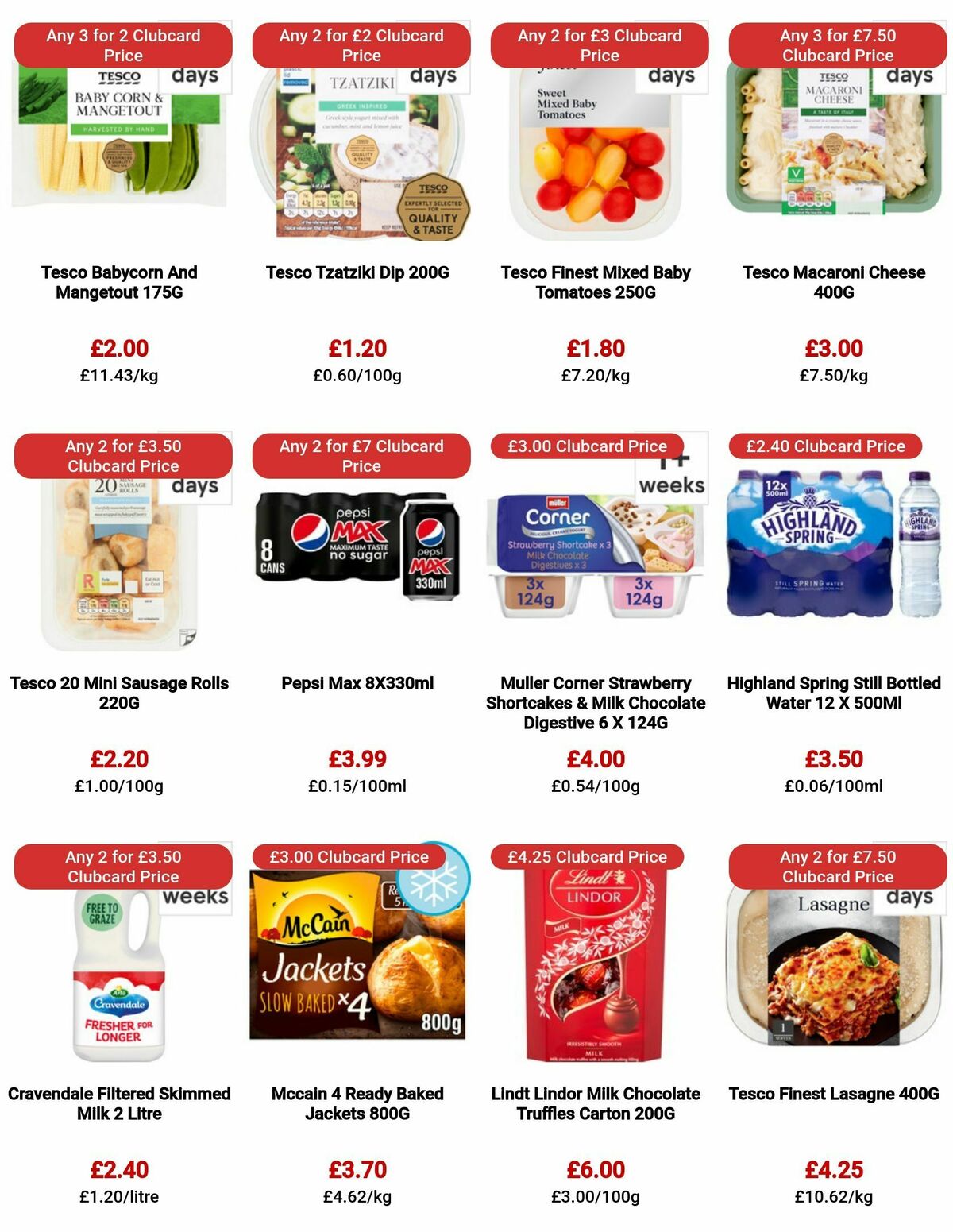 TESCO Offers from 3 August