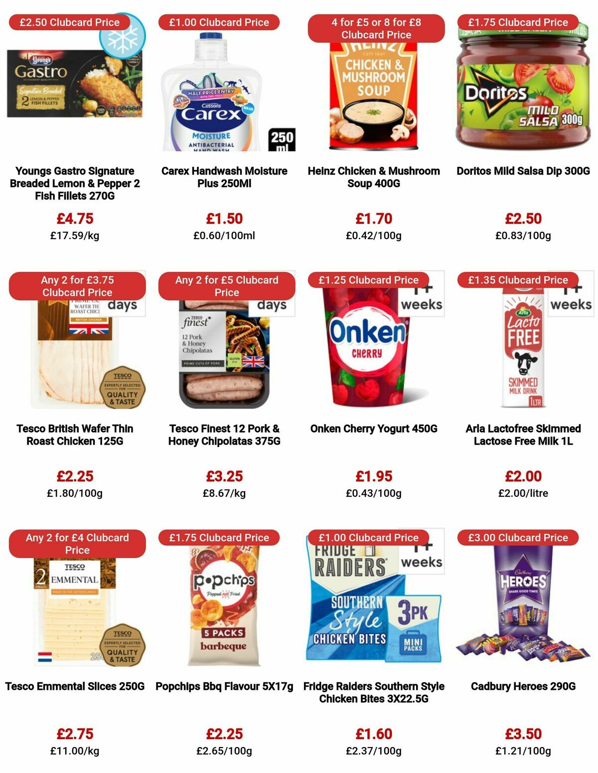 TESCO Offers from 3 August