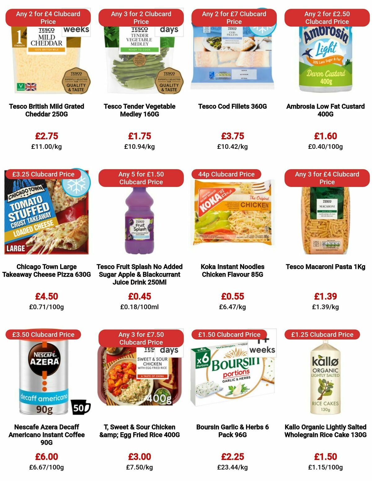 TESCO Offers from 3 August