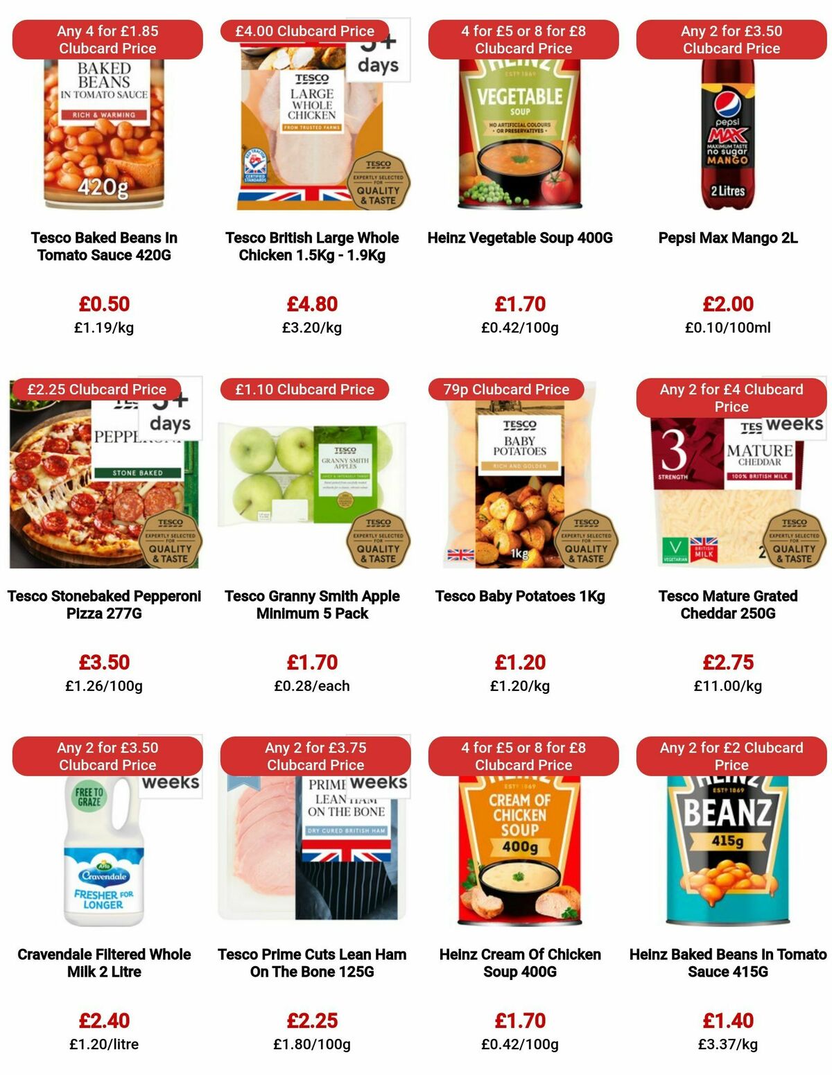 TESCO Offers from 3 August