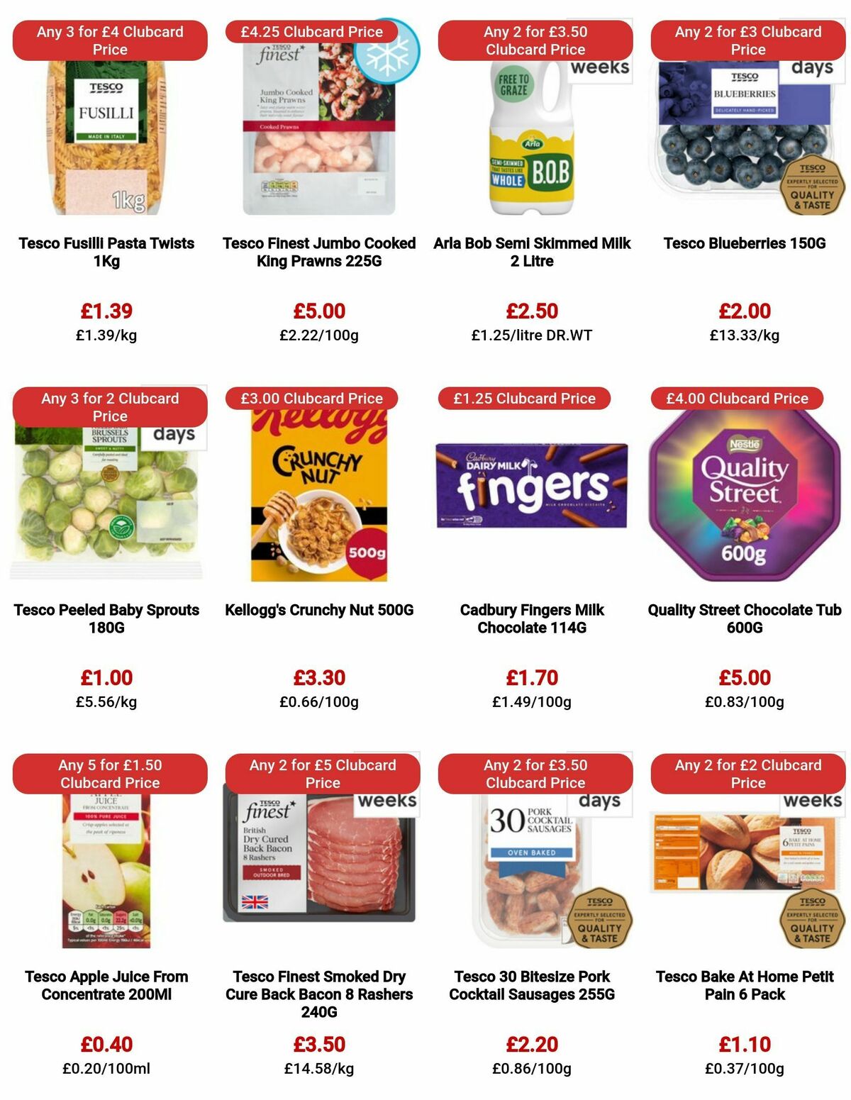 TESCO Offers from 3 August