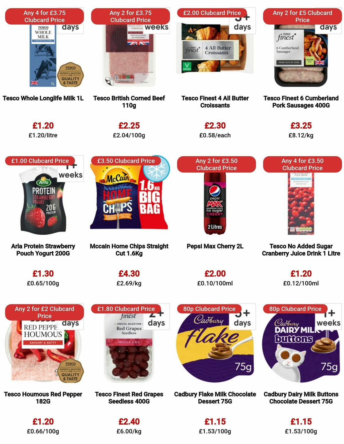 TESCO Offers from 10 August