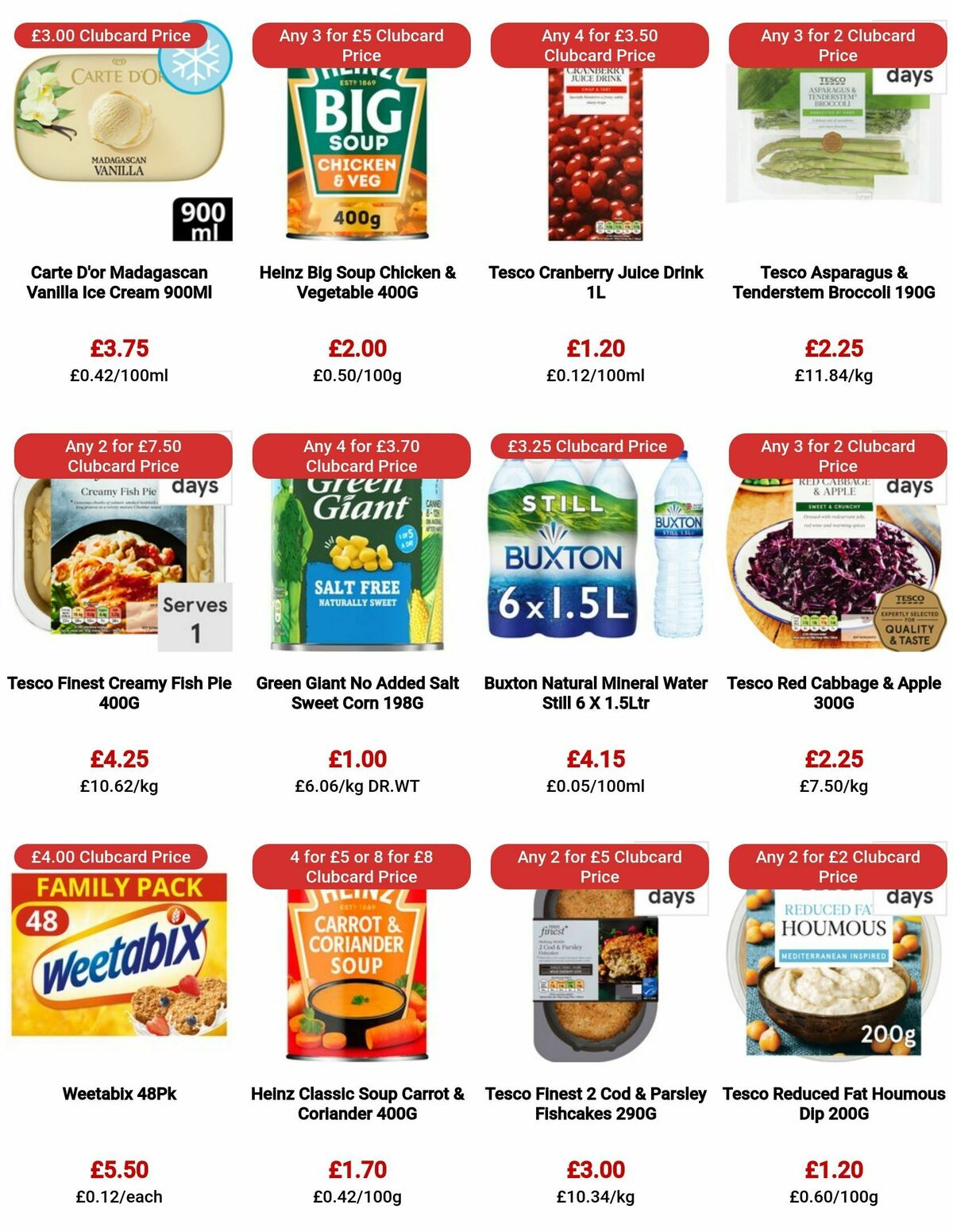 TESCO Offers from 10 August