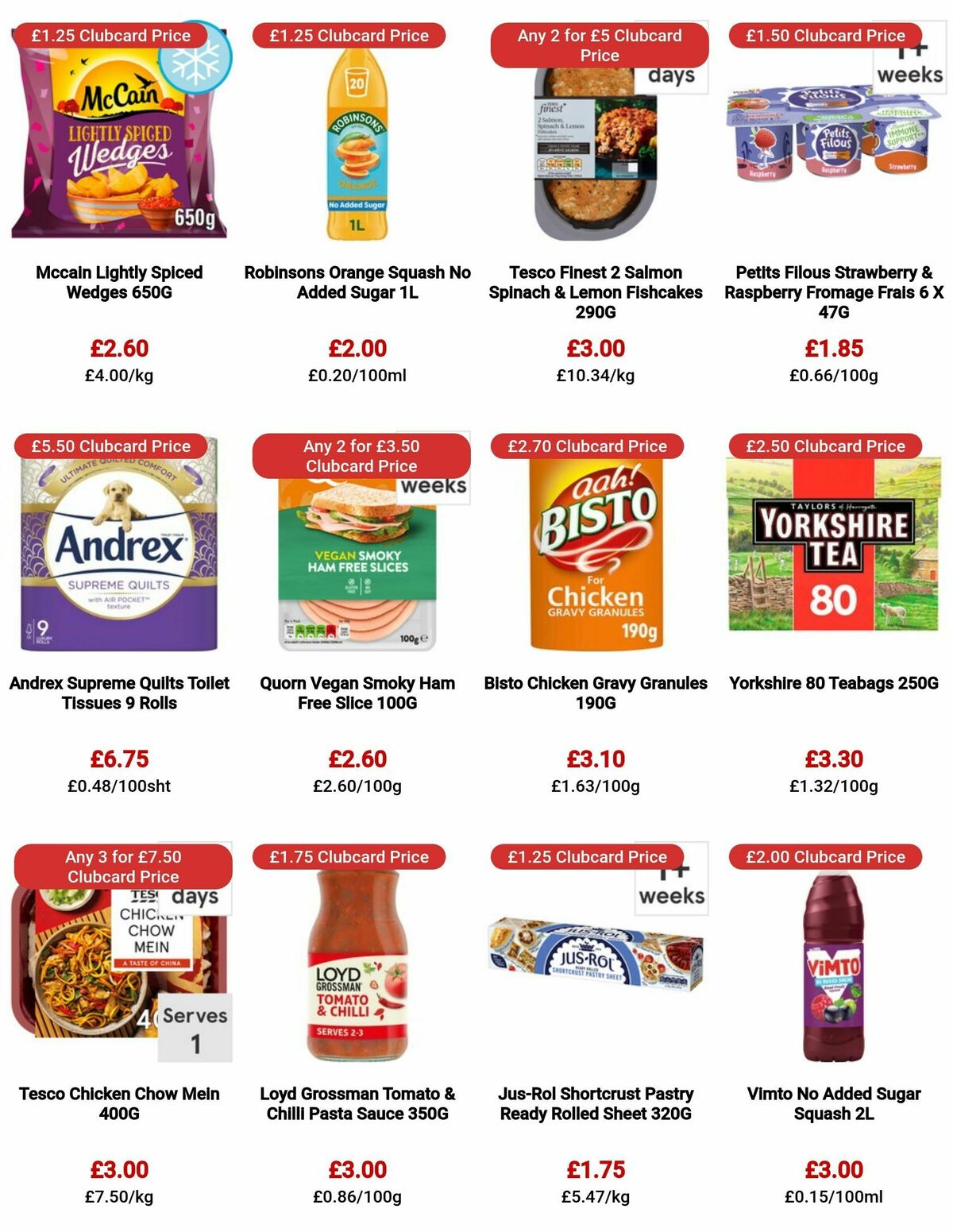 TESCO Offers from 10 August