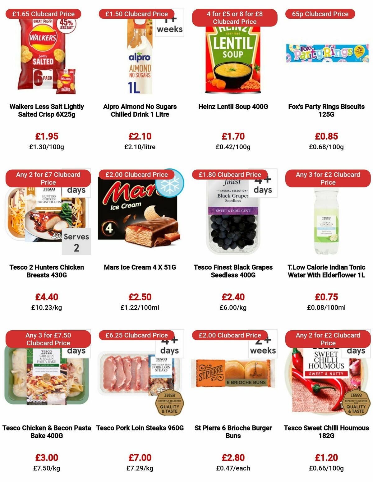 TESCO Offers from 10 August