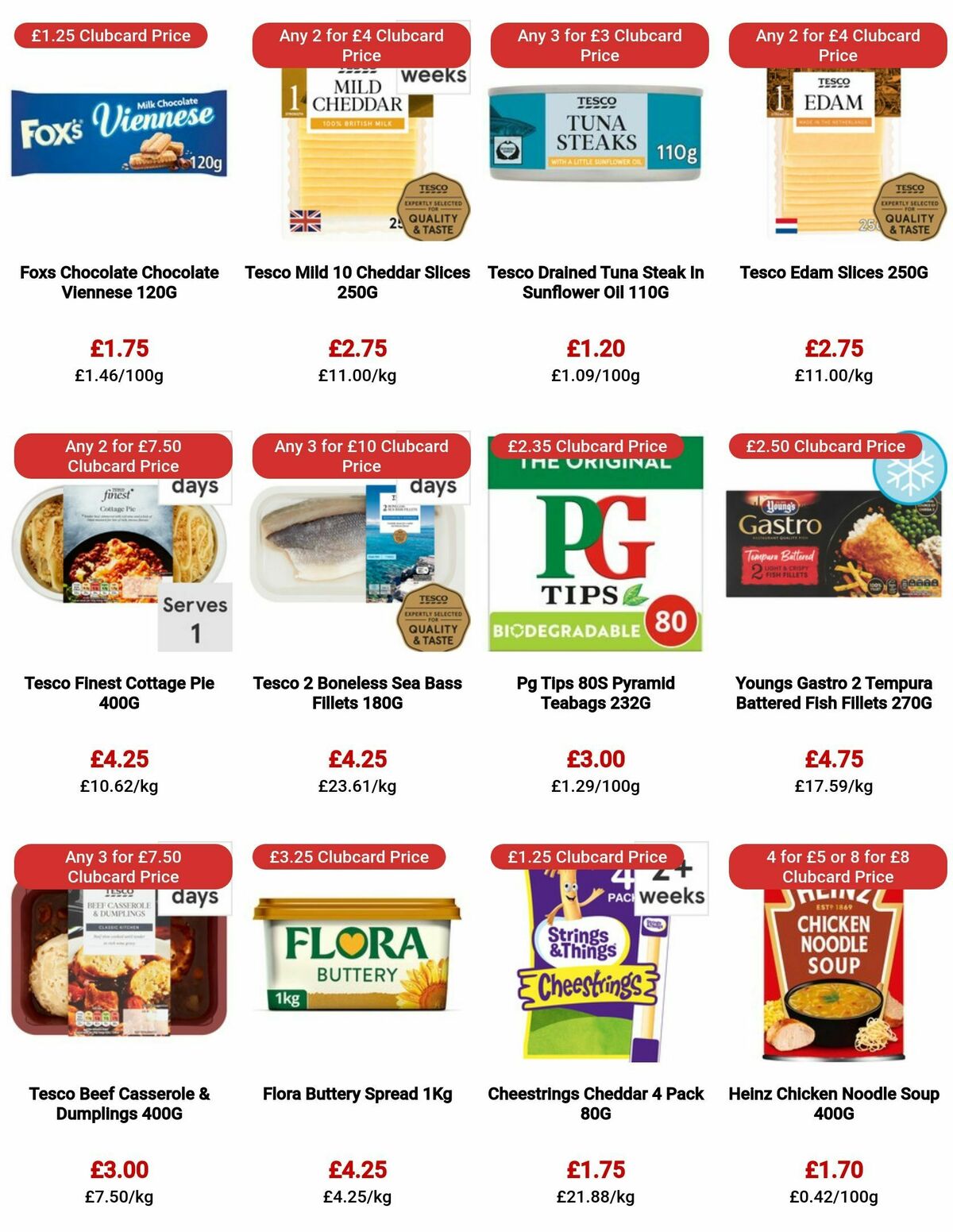 TESCO Offers from 10 August