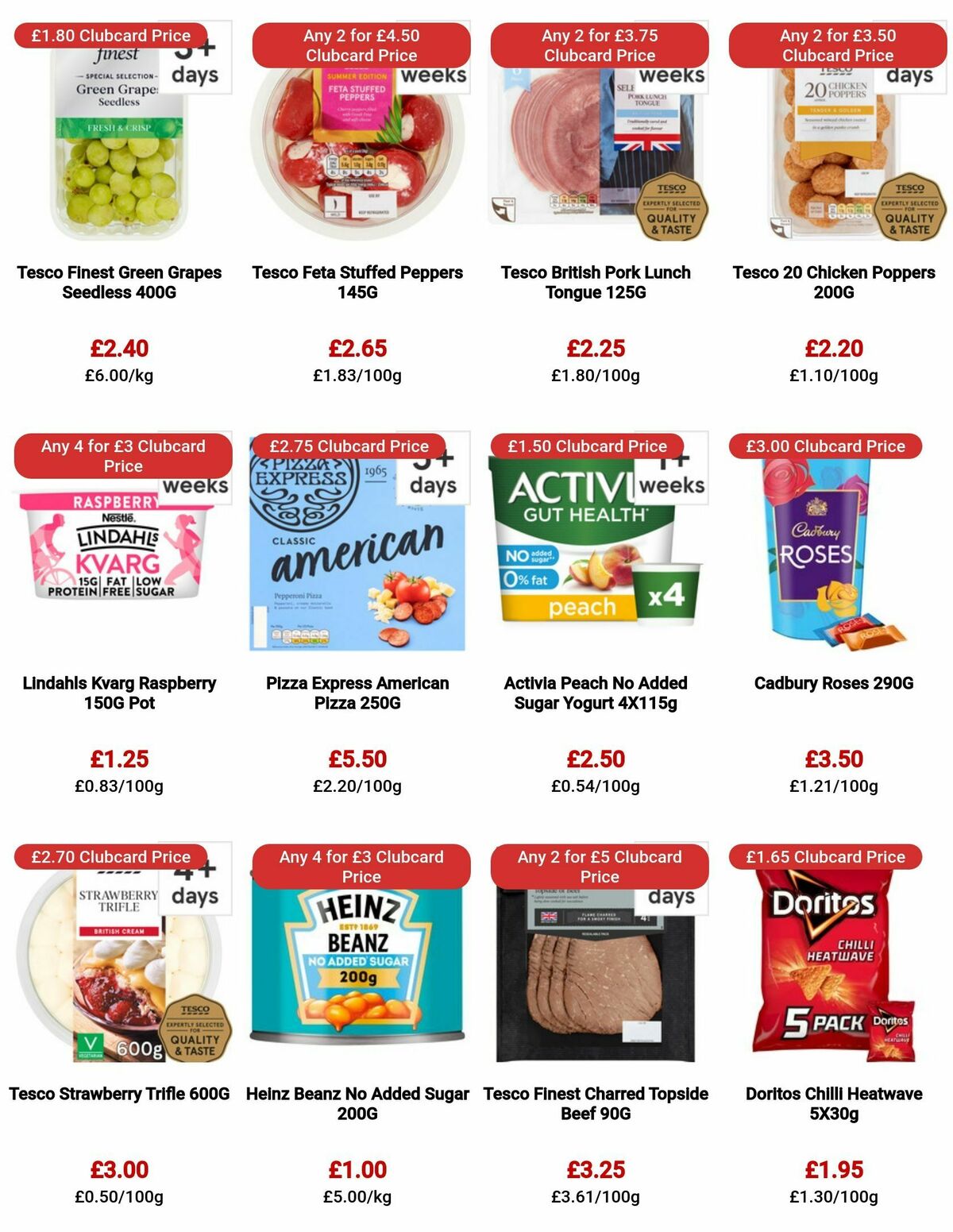 TESCO Offers from 10 August