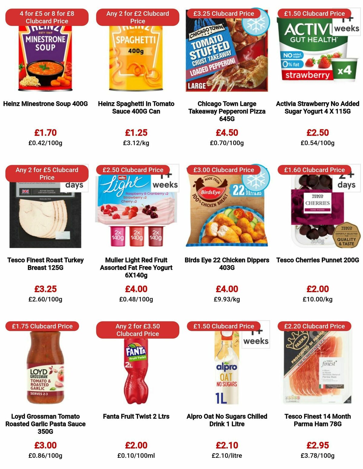 TESCO Offers from 10 August