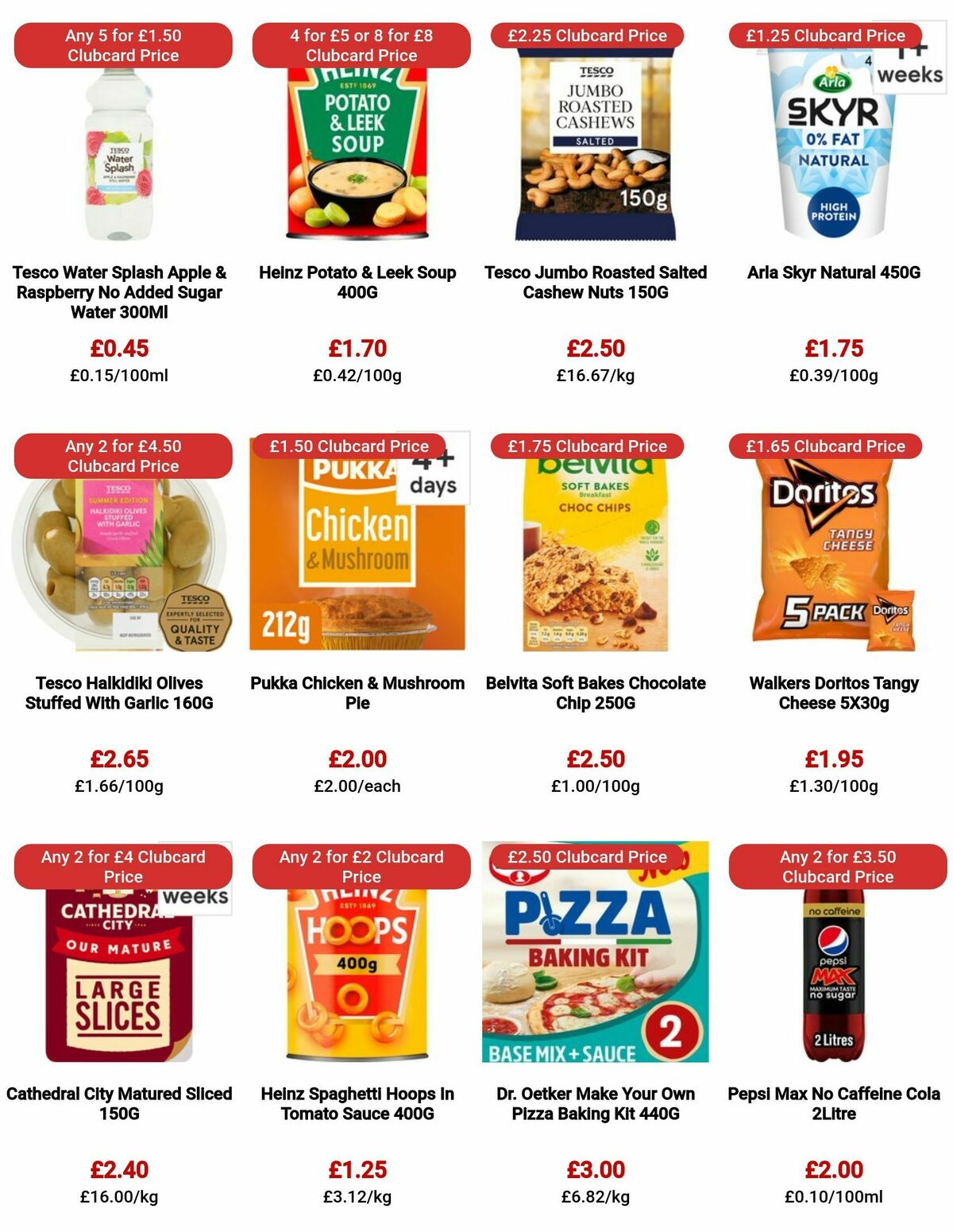 TESCO Offers from 10 August