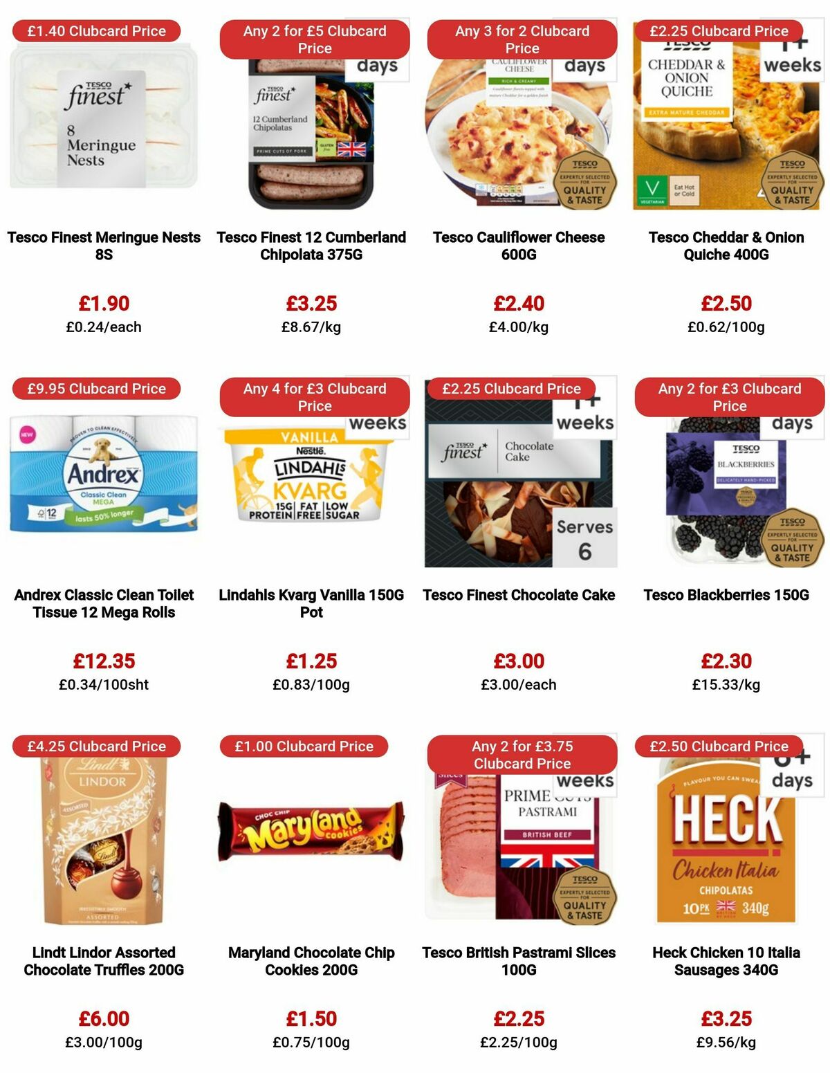 TESCO Offers from 10 August