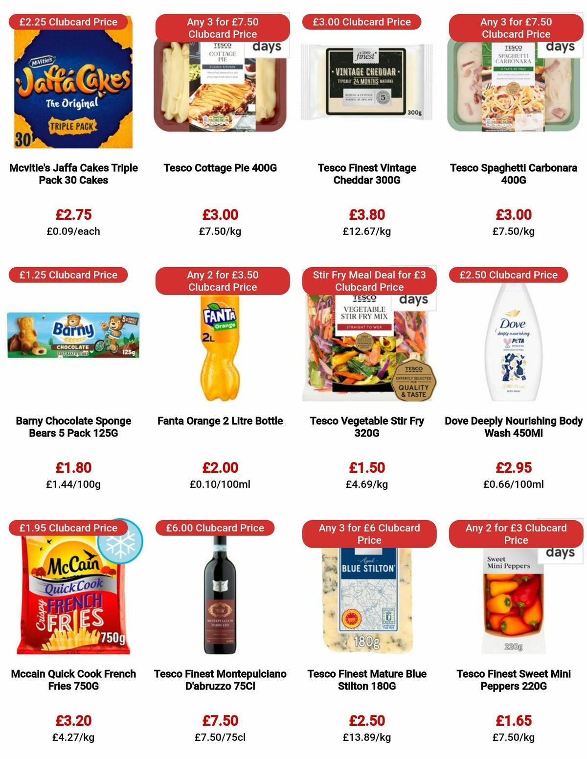 TESCO Offers from 10 August