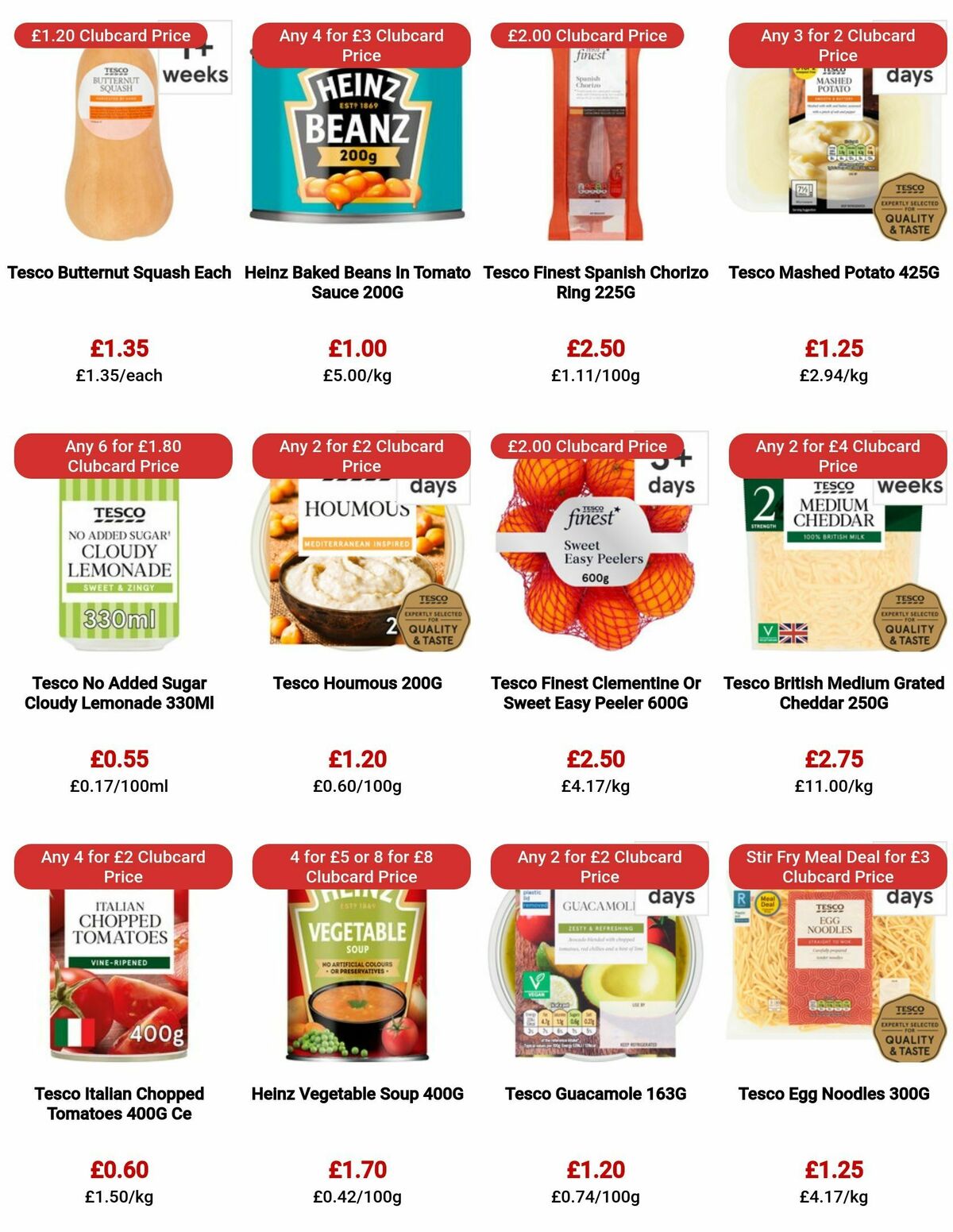 TESCO Offers from 10 August