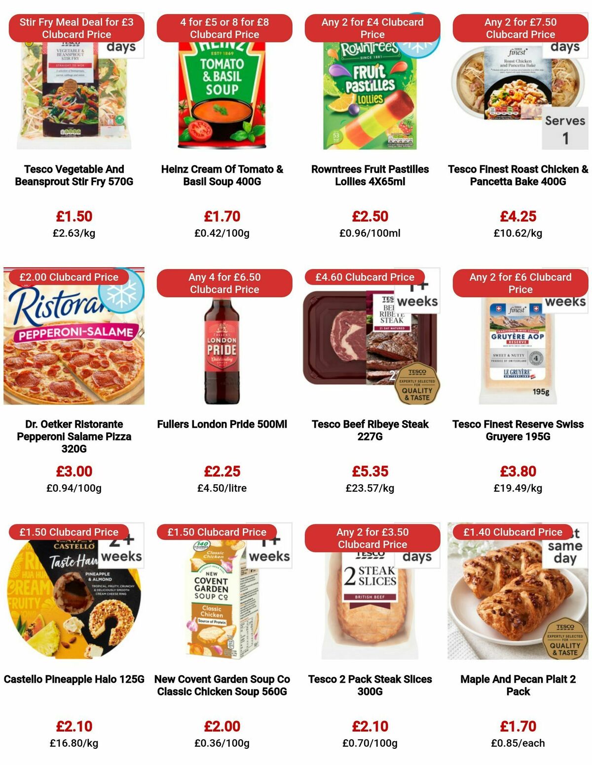 TESCO Offers from 10 August