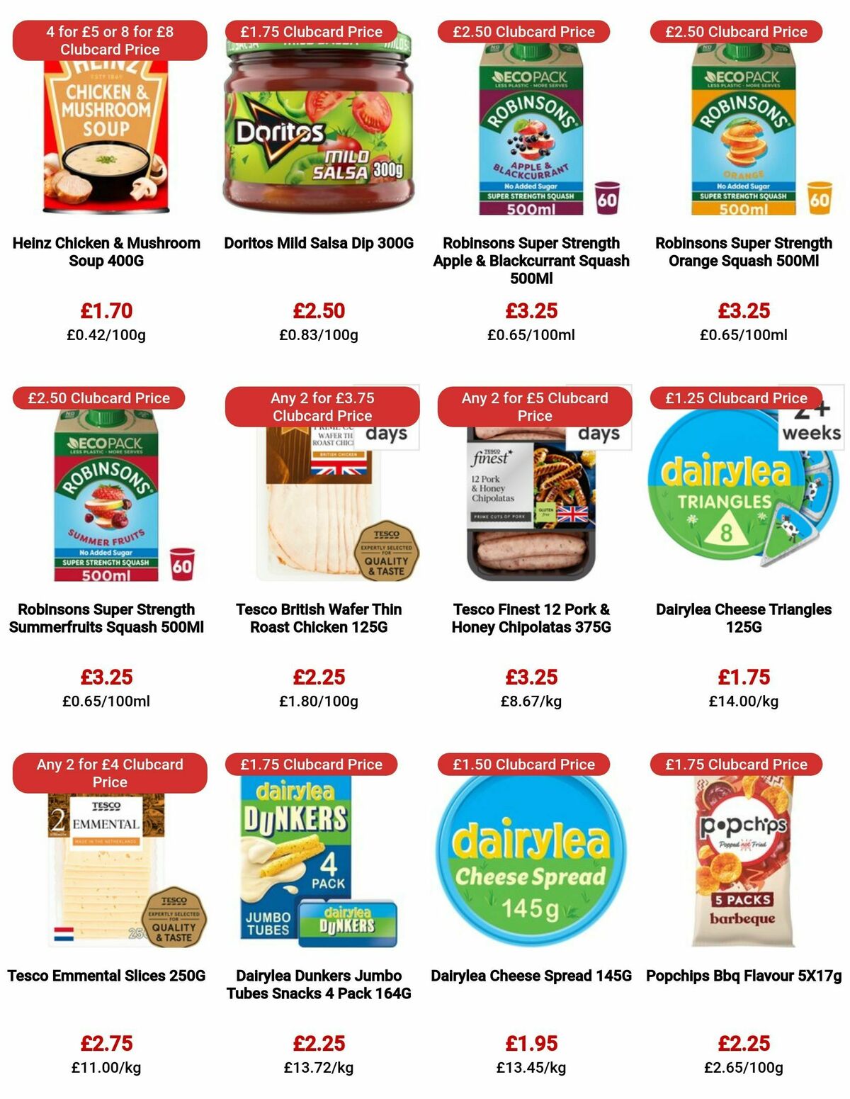 TESCO Offers from 10 August