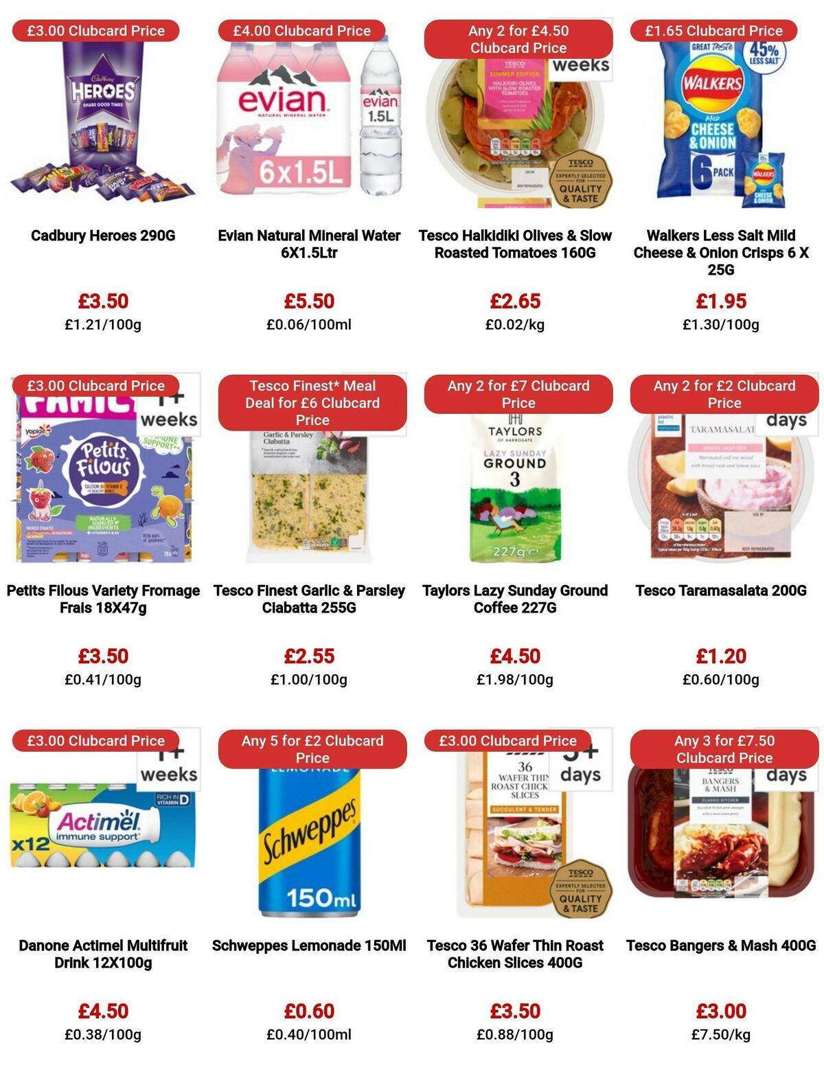 TESCO Offers from 10 August