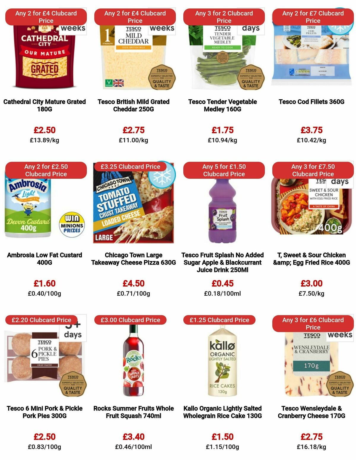 TESCO Offers from 10 August