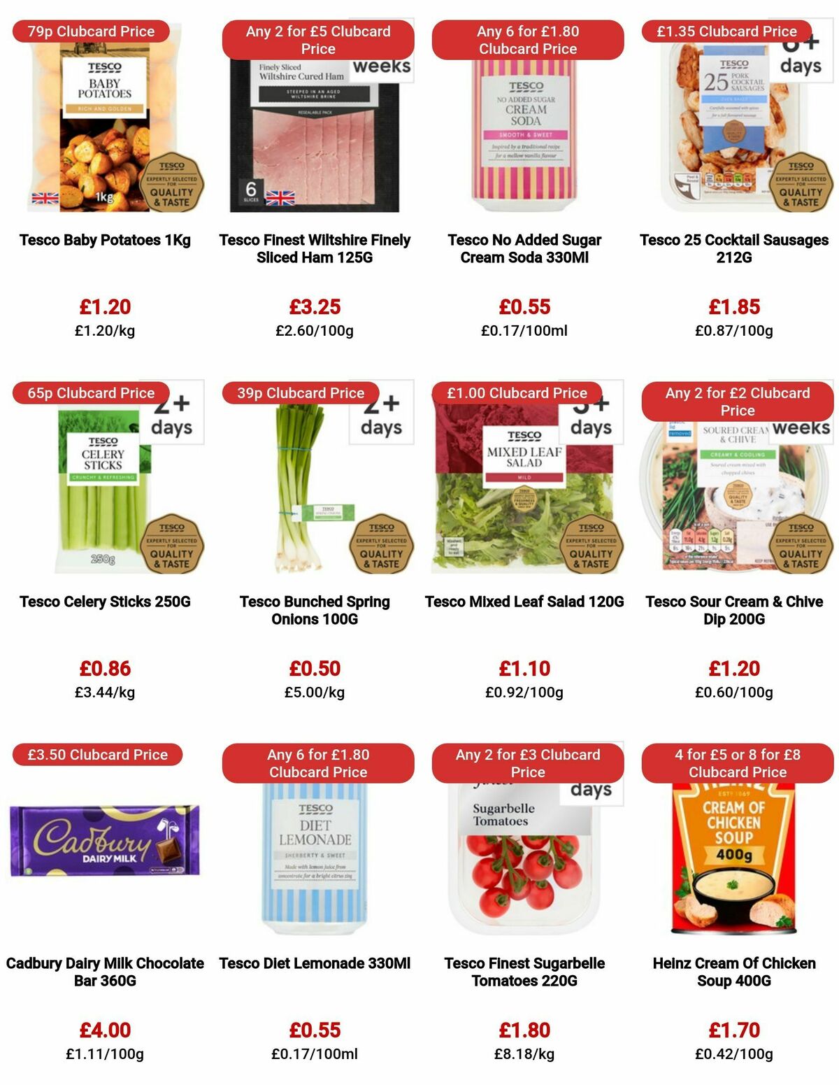 TESCO Offers from 10 August