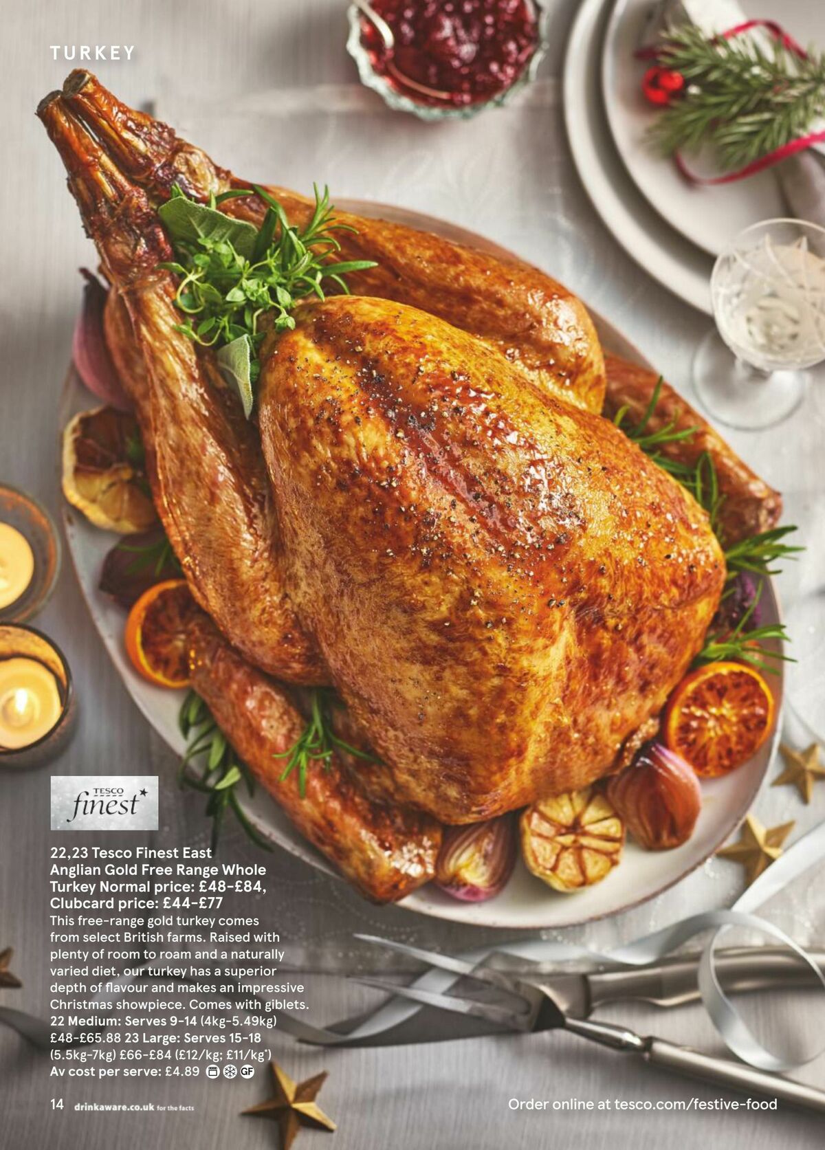 TESCO Festive Food To Order Offers from 4 October