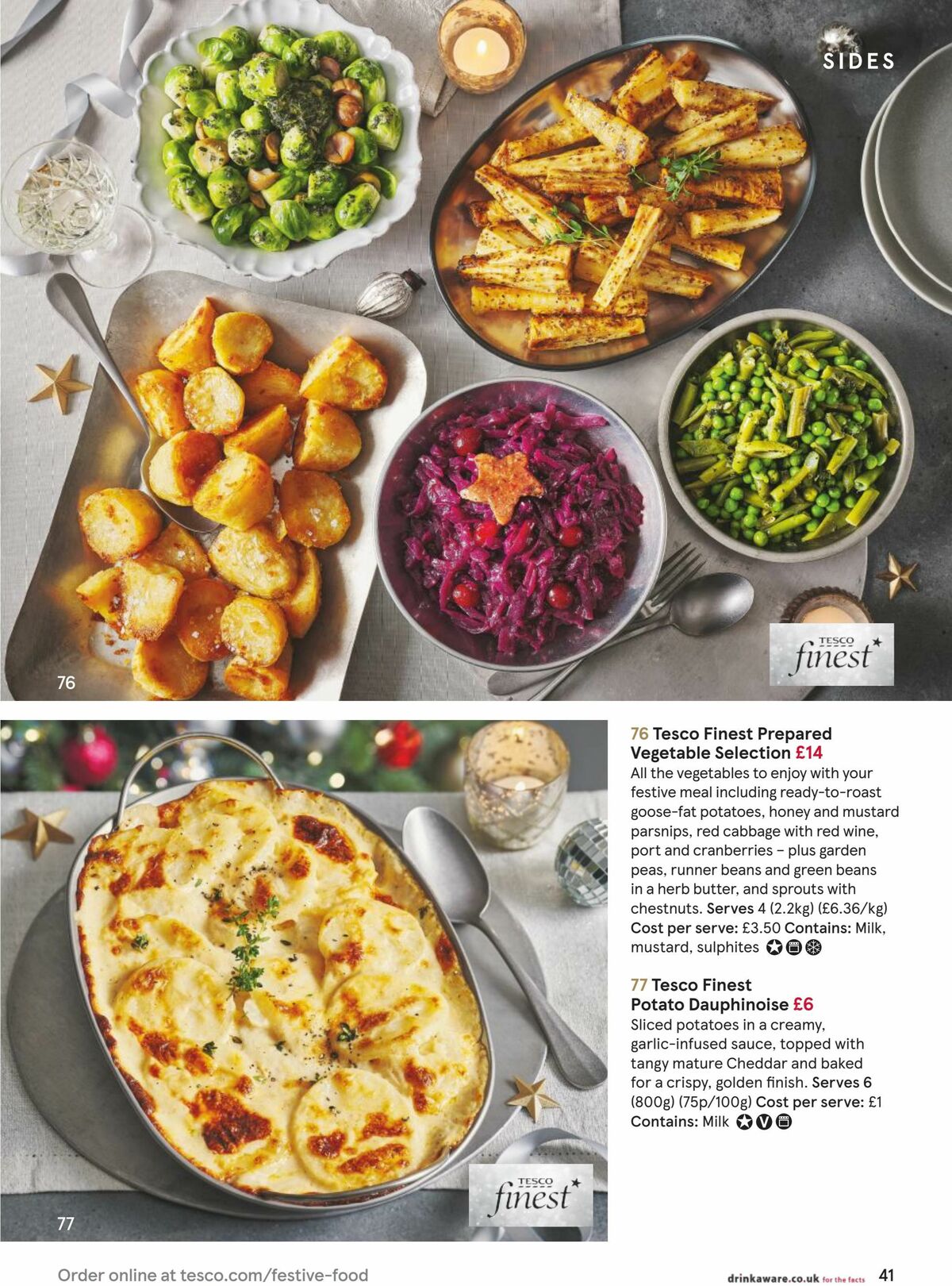 TESCO Festive Food To Order Offers from 4 October