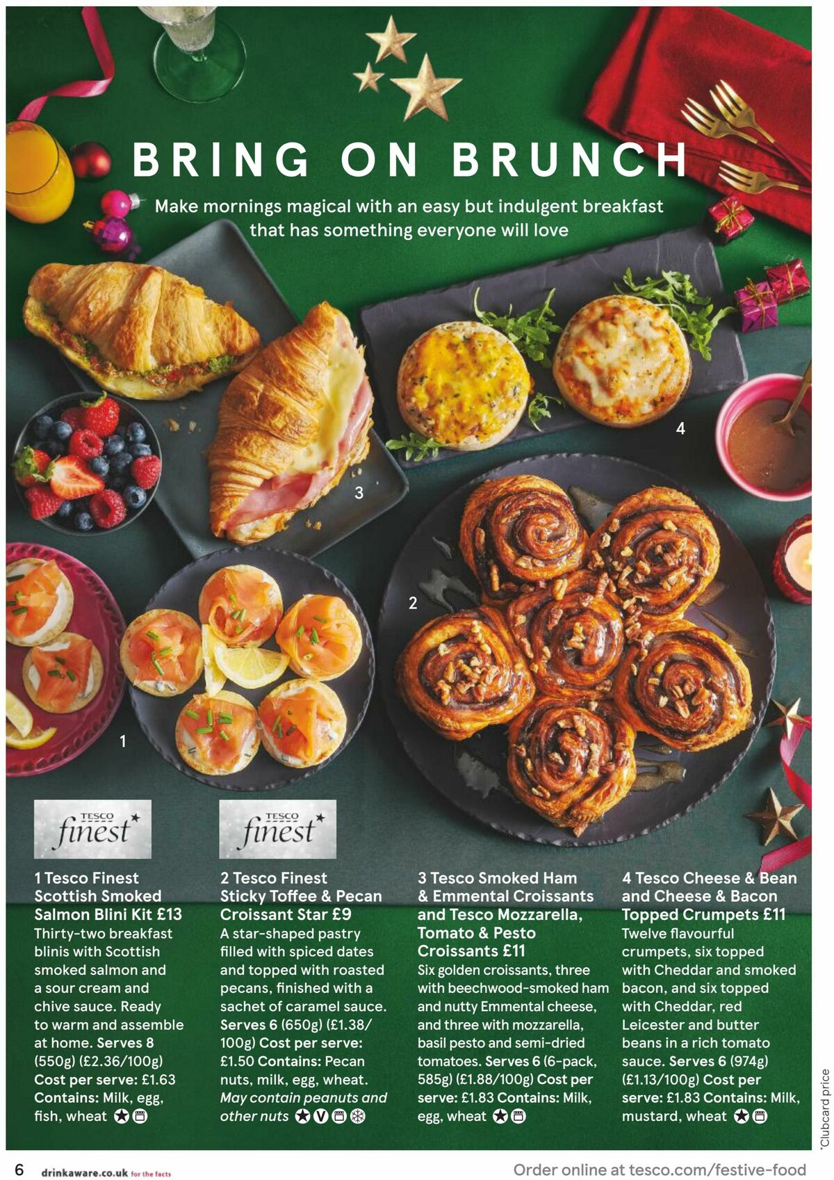 TESCO Festive Food To Order Offers from 4 October