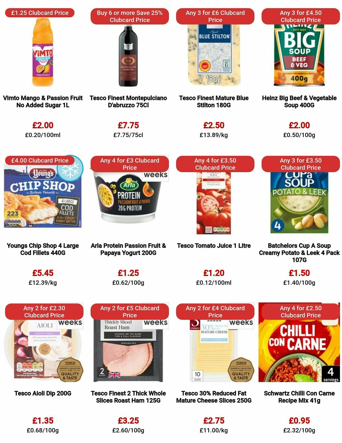 TESCO Offers from 26 October