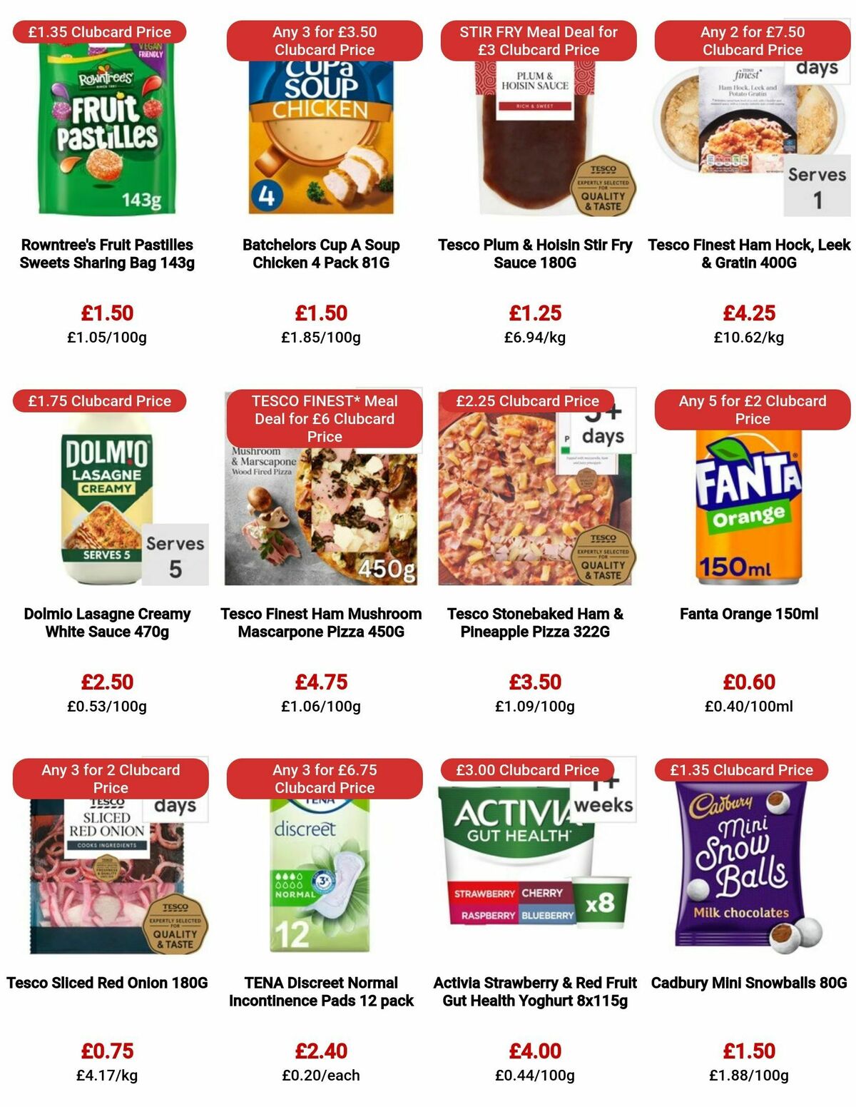 TESCO Offers from 26 October