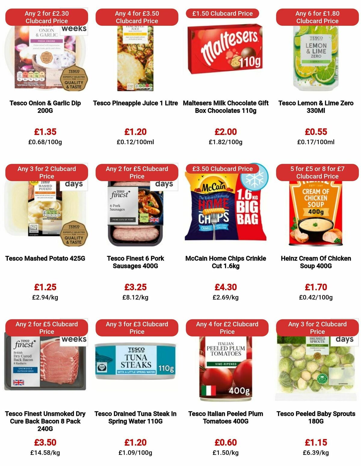 TESCO Offers from 26 October